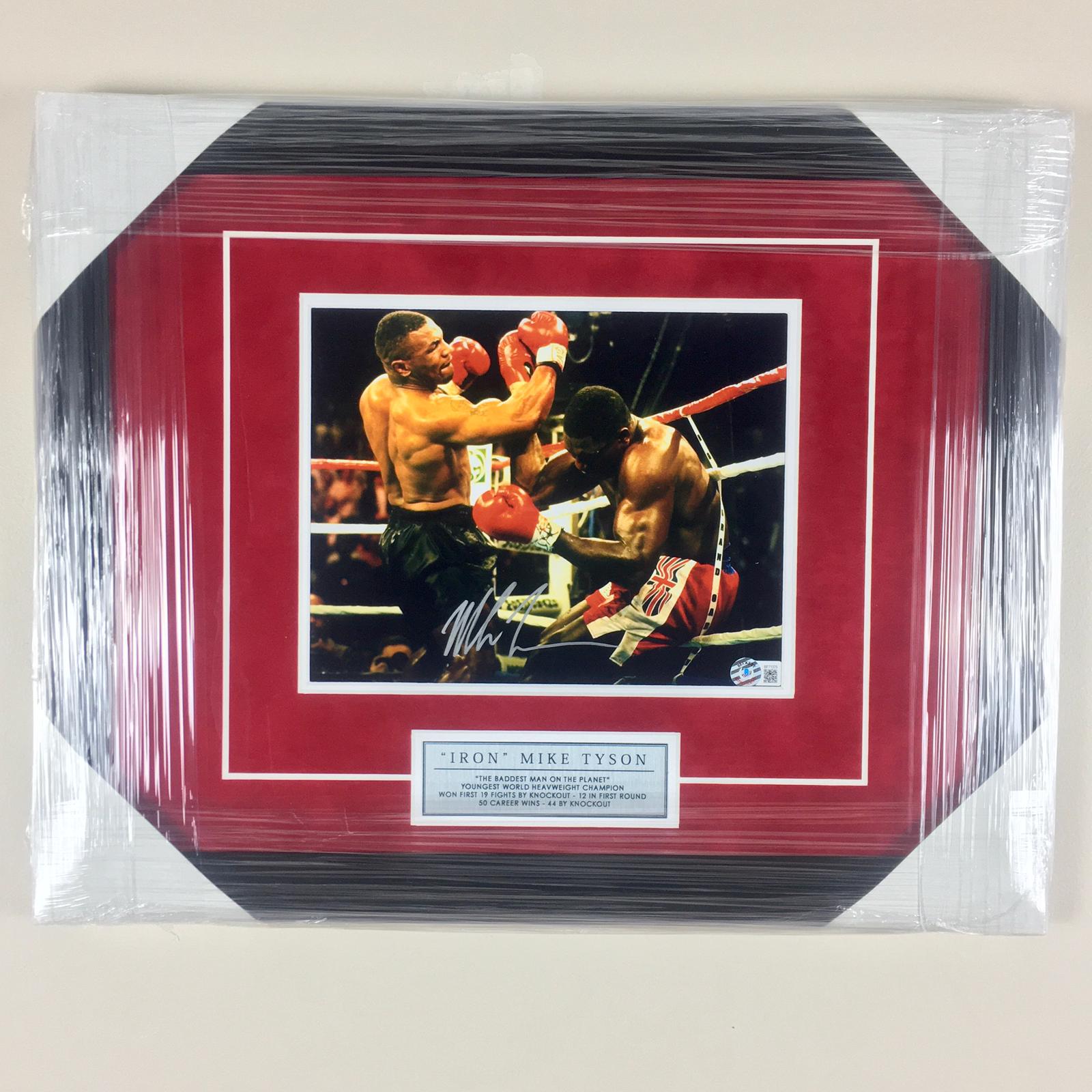 Mike Tyson Signed Photo Framed