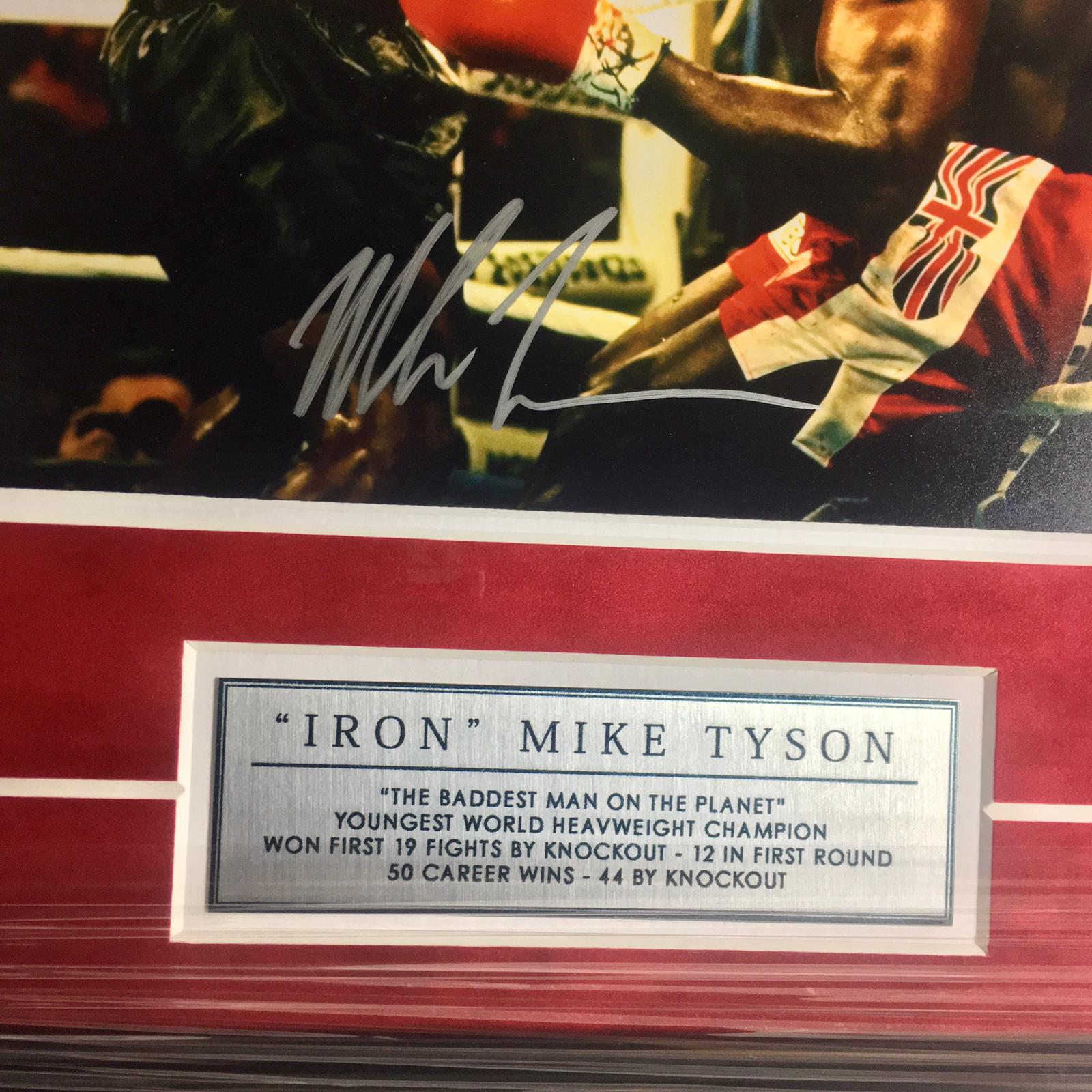 Mike Tyson Signed Photo Framed