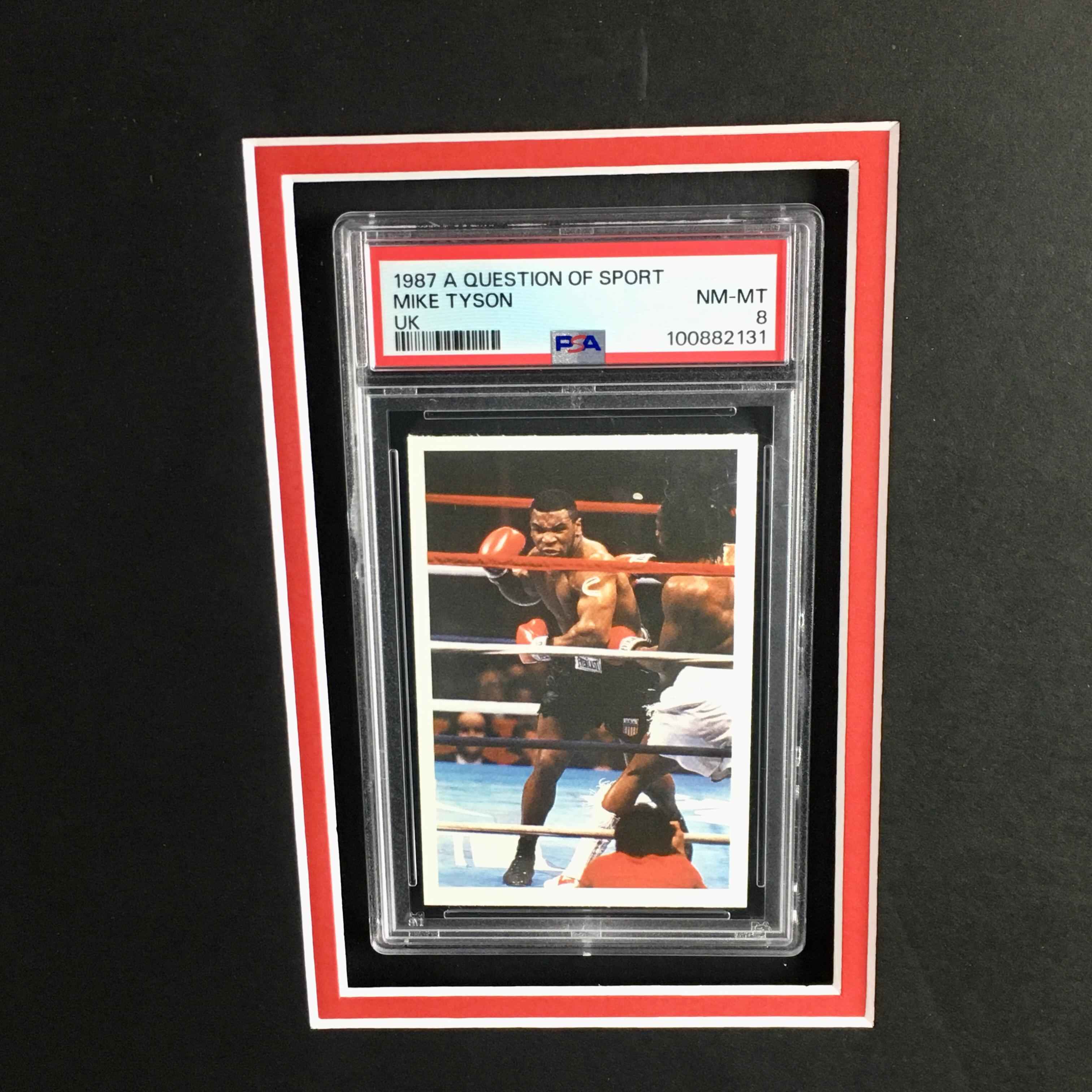 Mike Tyson Signed Trunks Framed