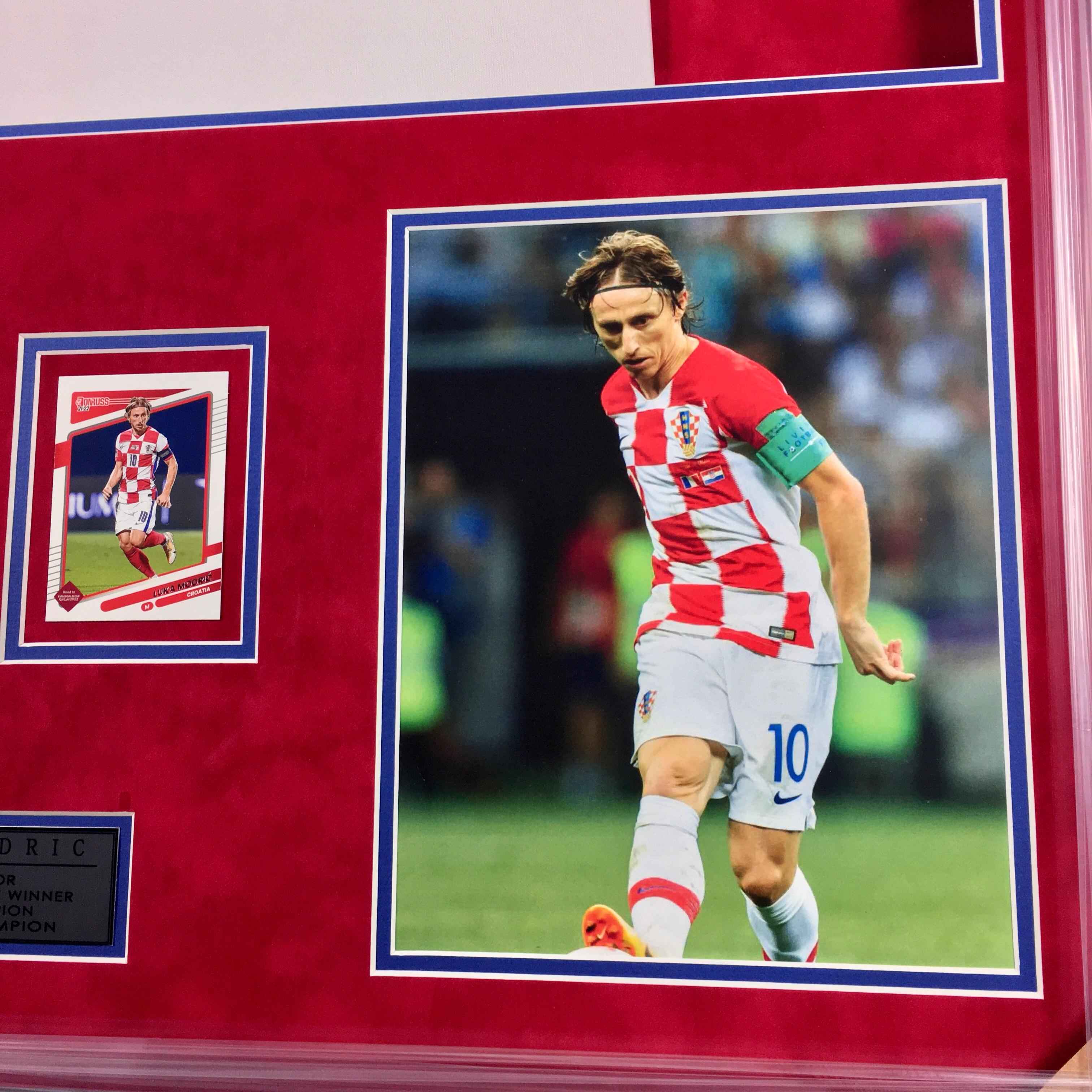 Luka Modrić Signed Jersey Framed