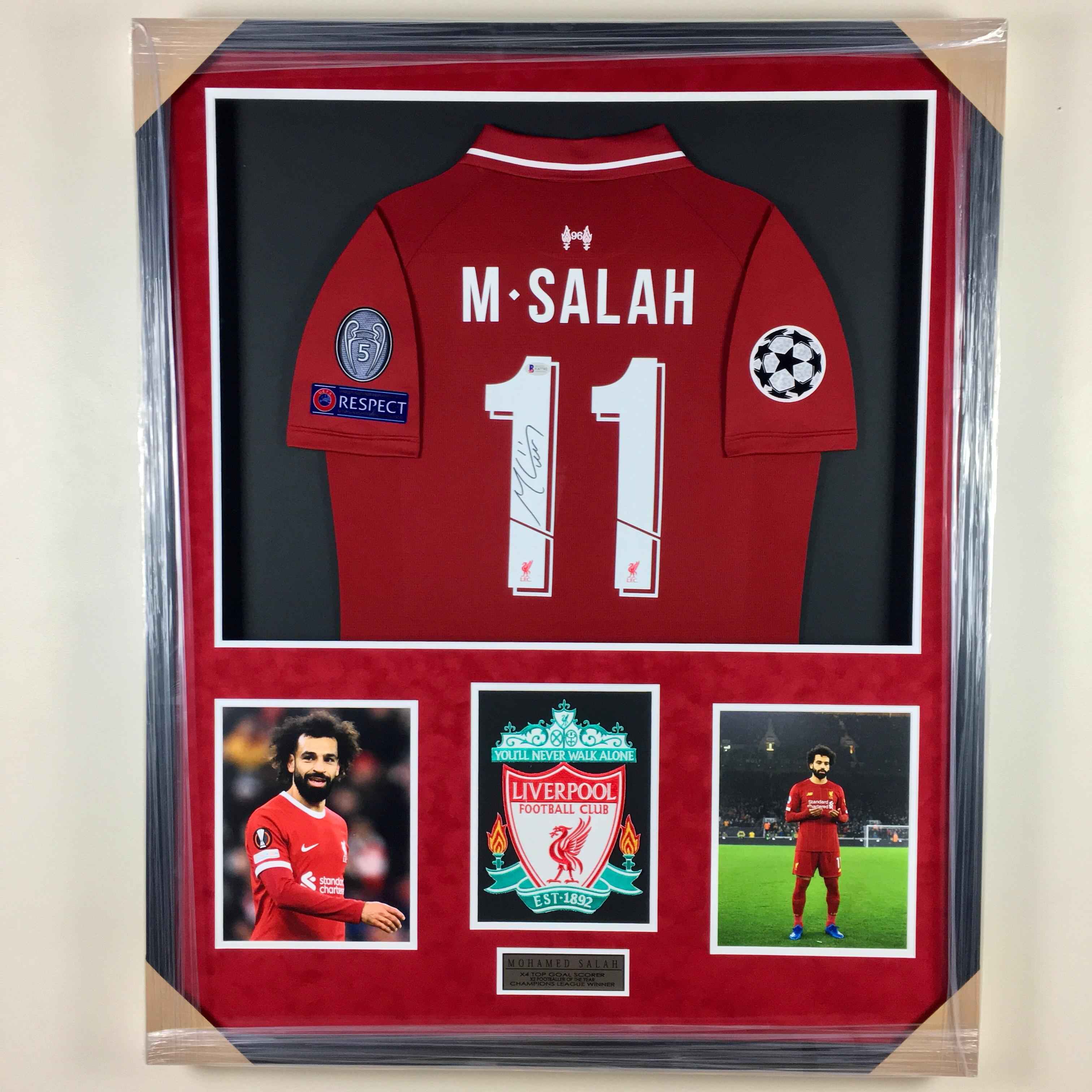 Mo Salah Signed Jersey Framed