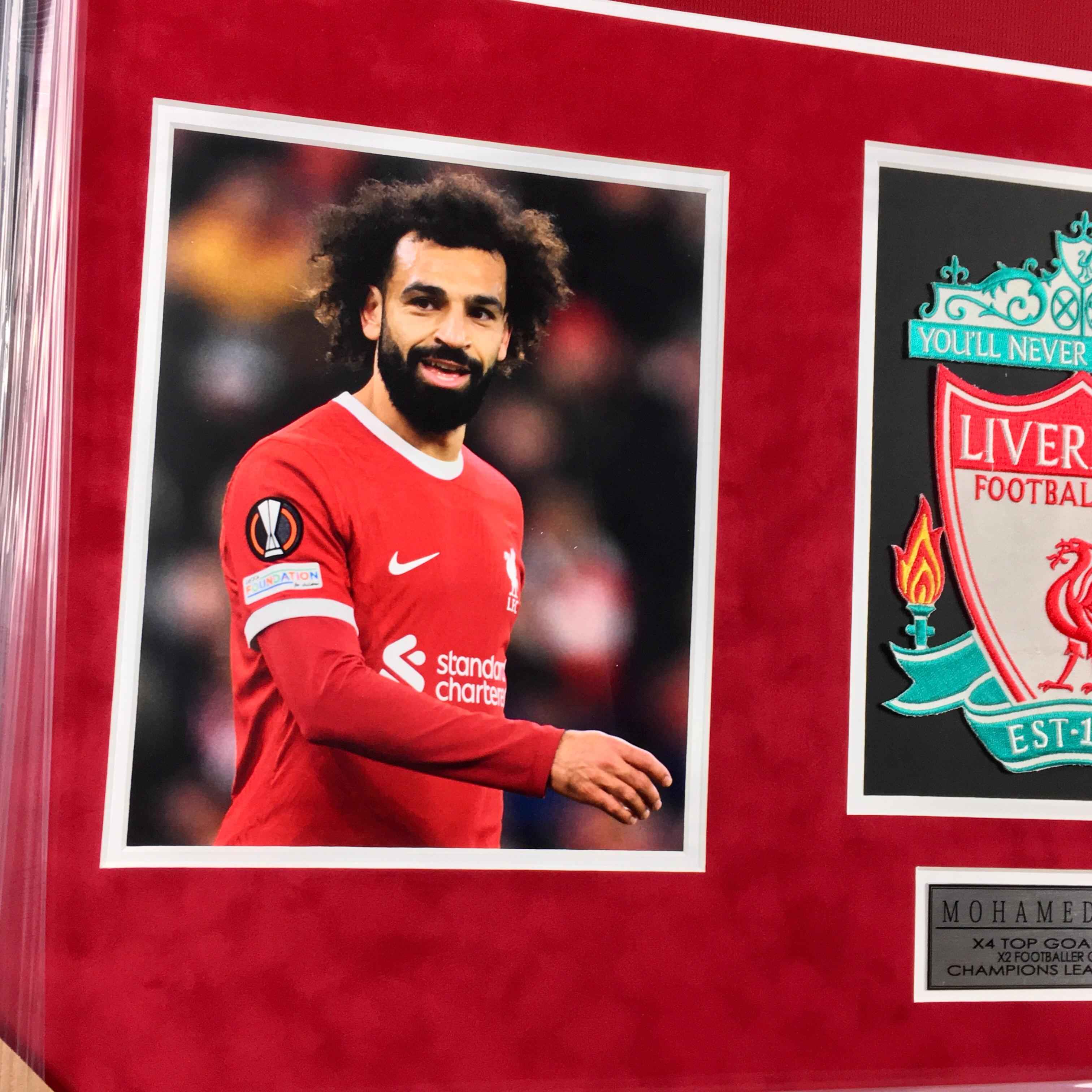 Mo Salah Signed Jersey Framed