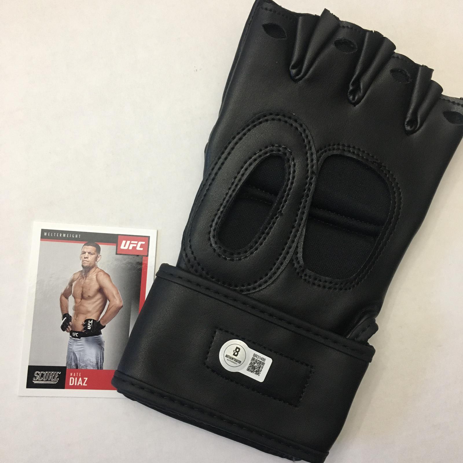 Nate Diaz Signed Glove Framed