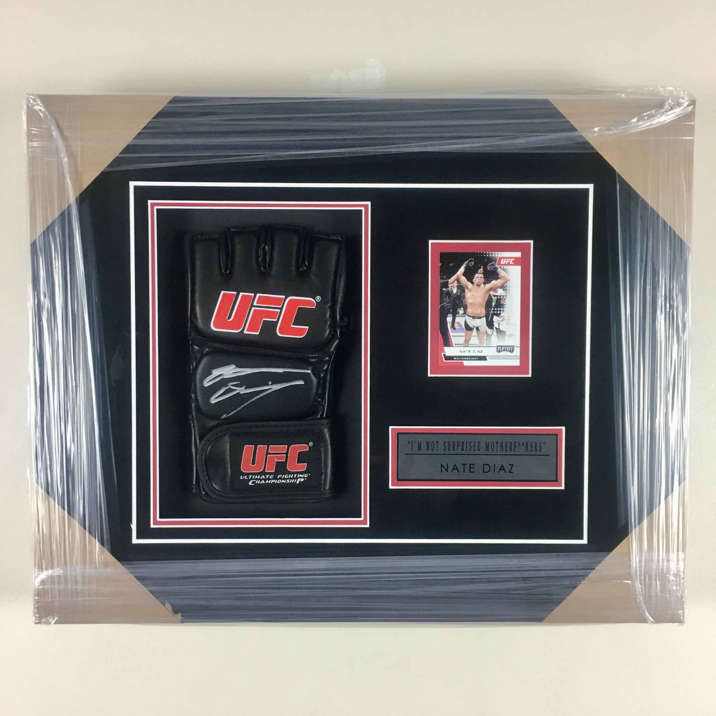 Nate Diaz Signed Glove Framed