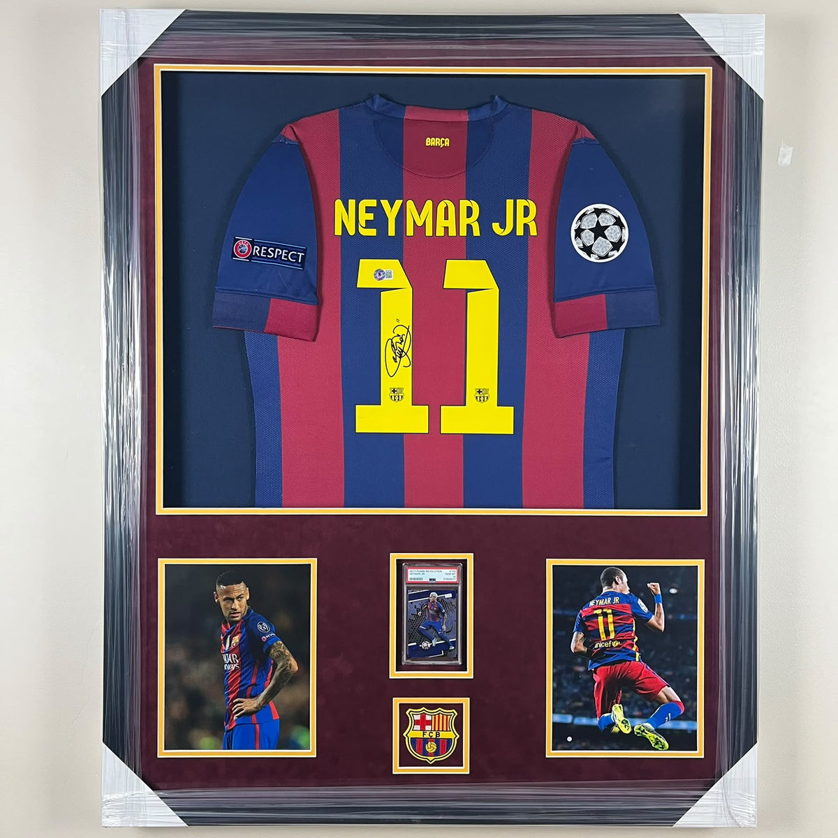 Neymar Jr Signed Jersey Framed
