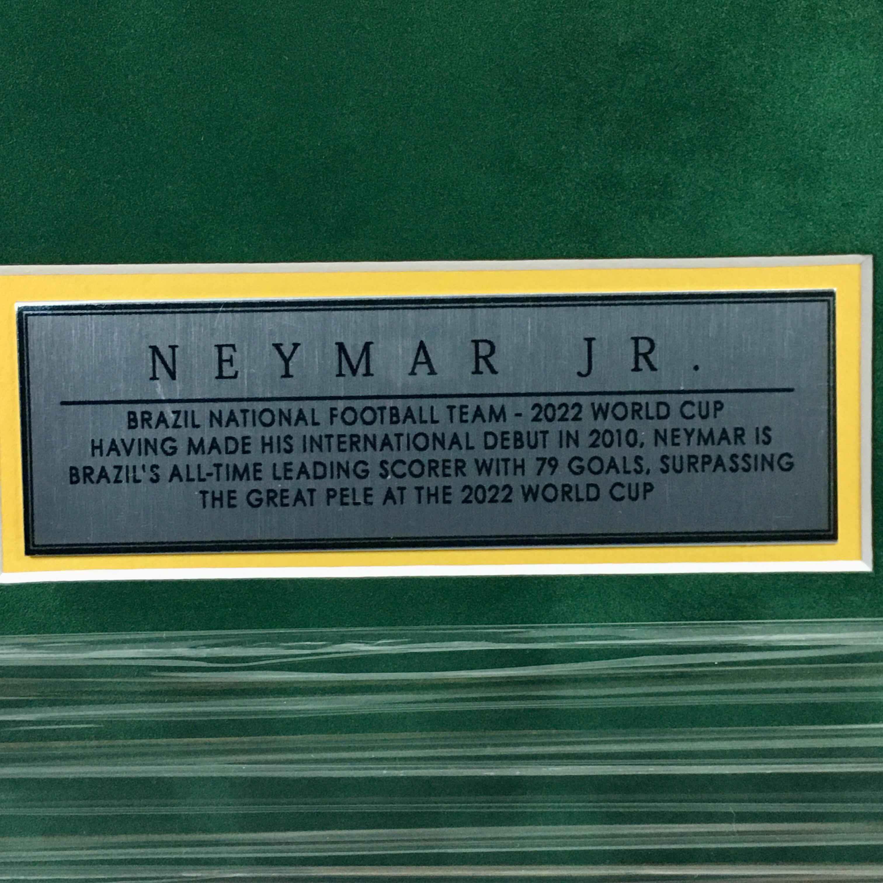 Neymar Jr Signed Jersey Framed