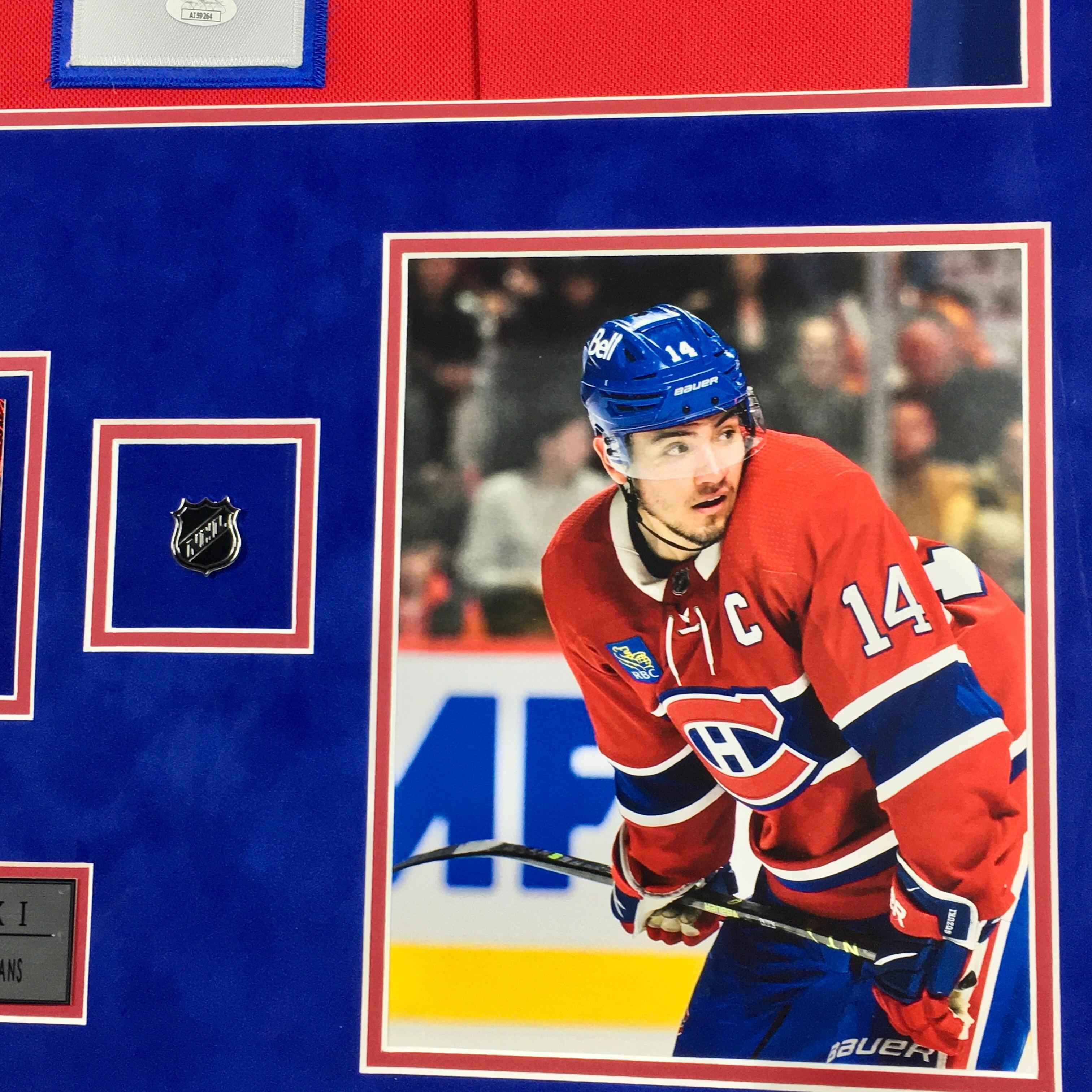 Nick Suzuki Signed Jersey Framed