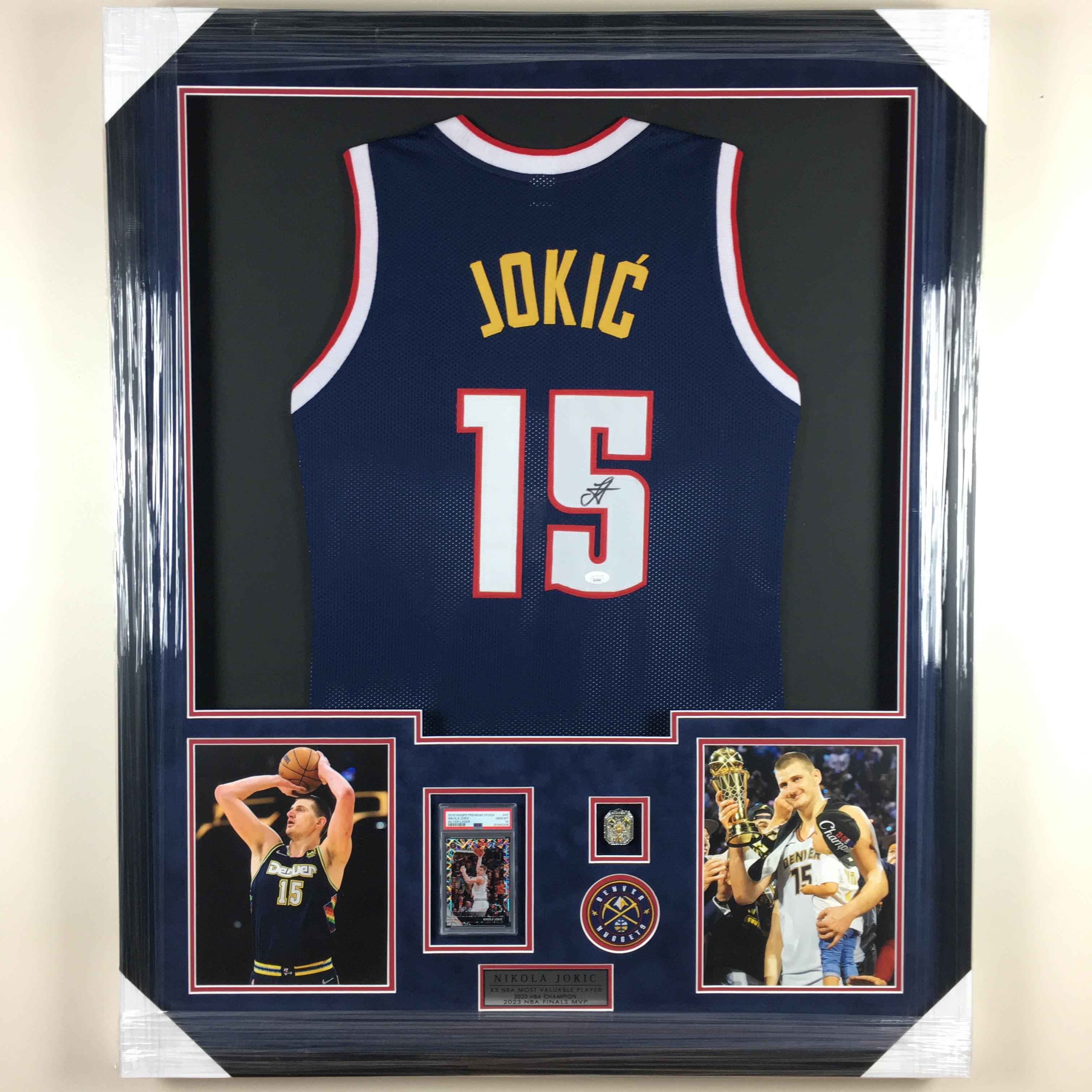 Nikola Jokic Signed Jersey Framed