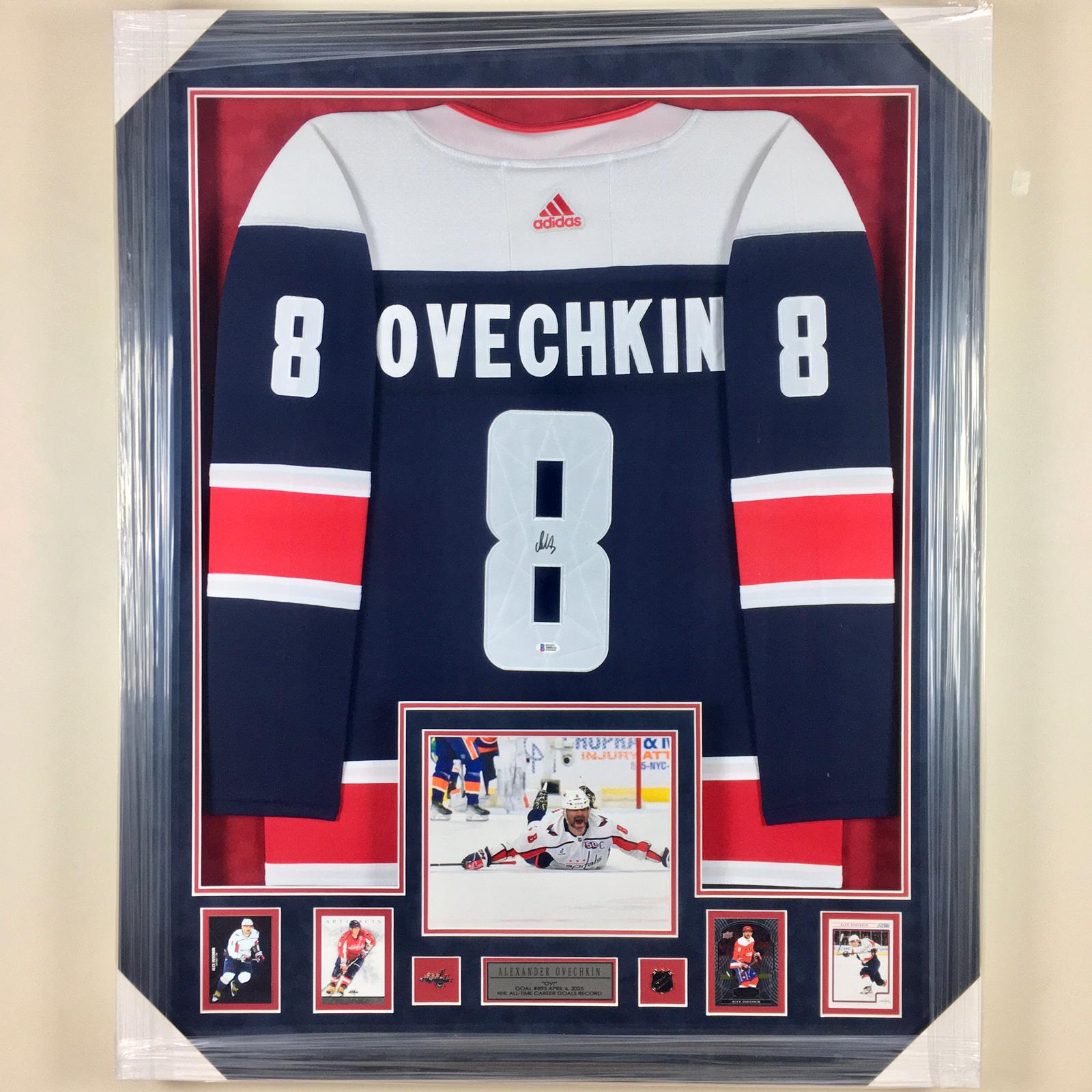 Alexander Ovechkin Signed Jersey Framed