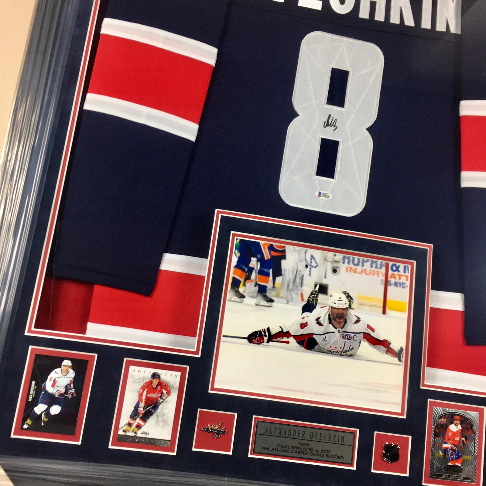 Alexander Ovechkin Signed Jersey Framed