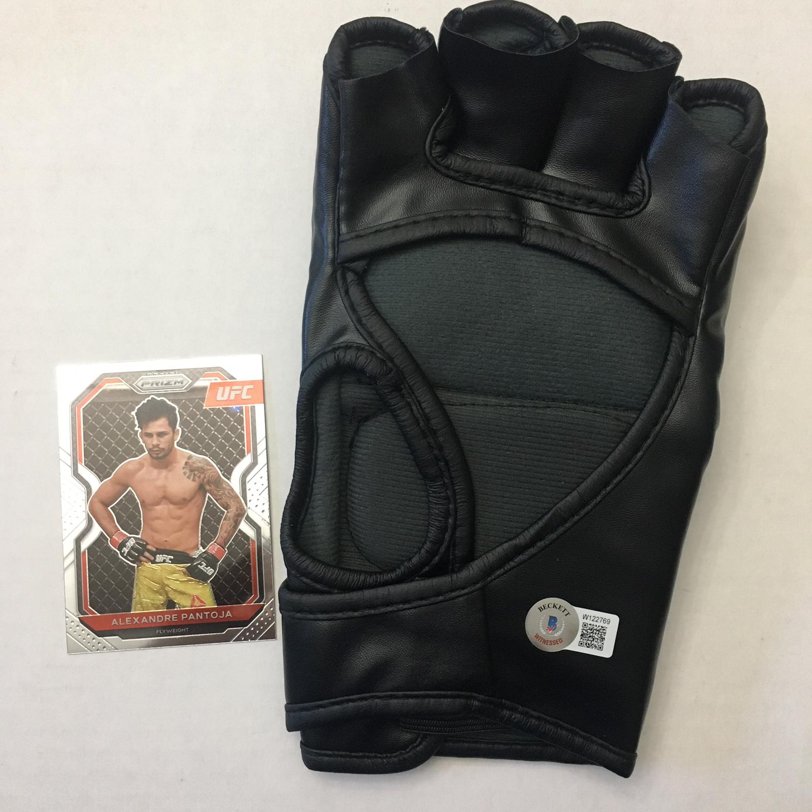 Alexandre Pantoja Signed Glove Framed