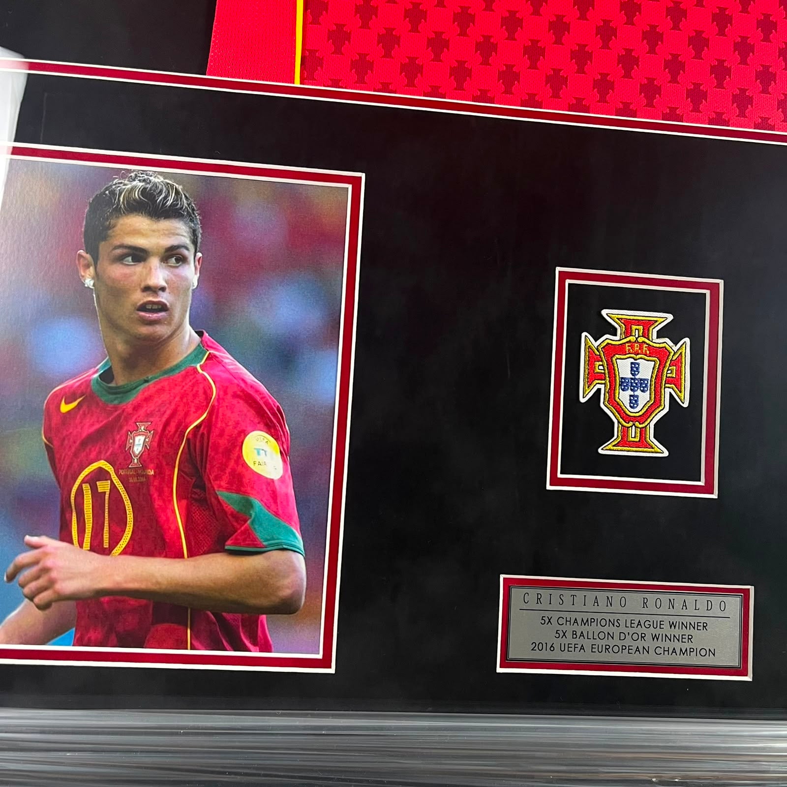 Cristiano Ronaldo Signed Jersey Framed