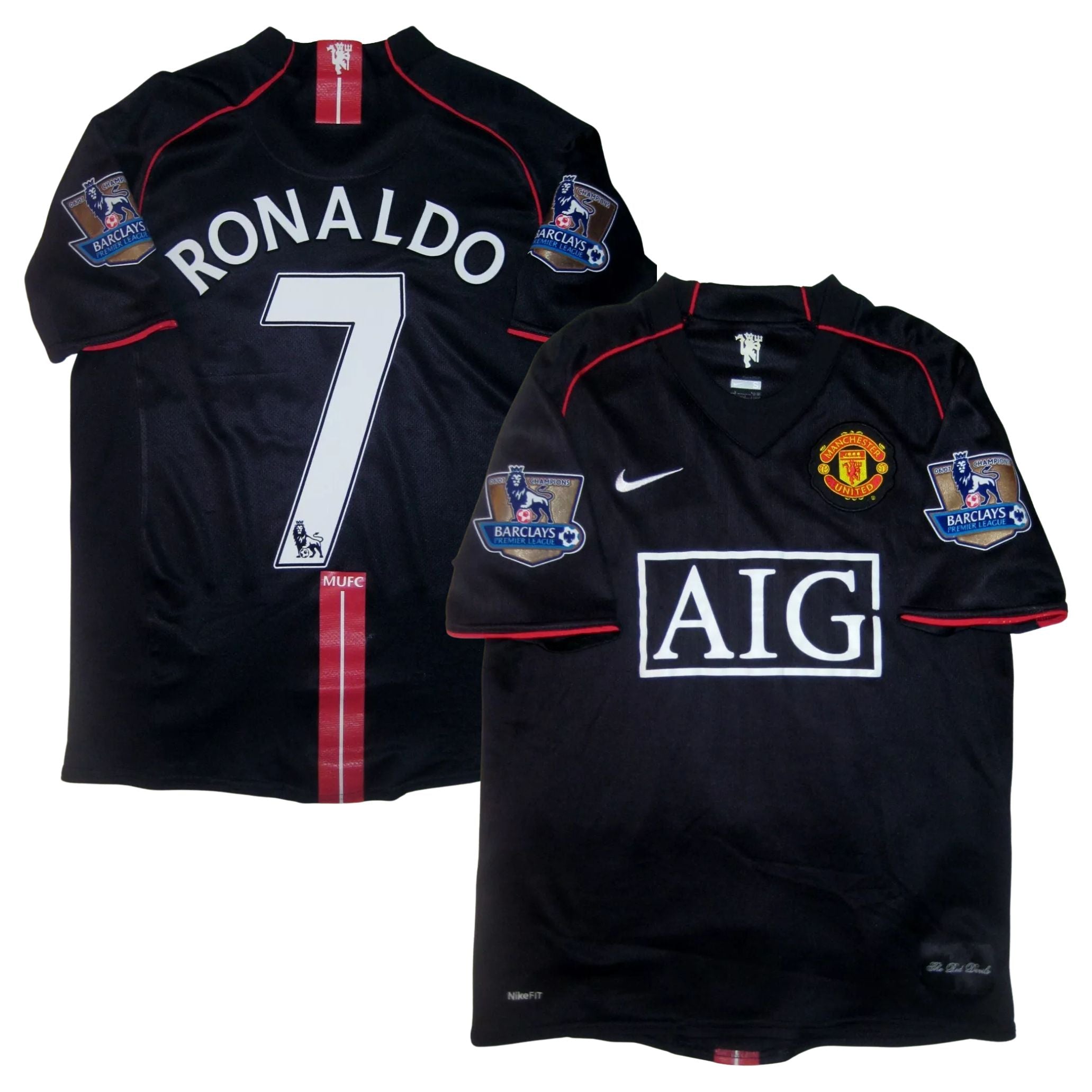 Black Manchester United Cristiano Ronaldo Jersey