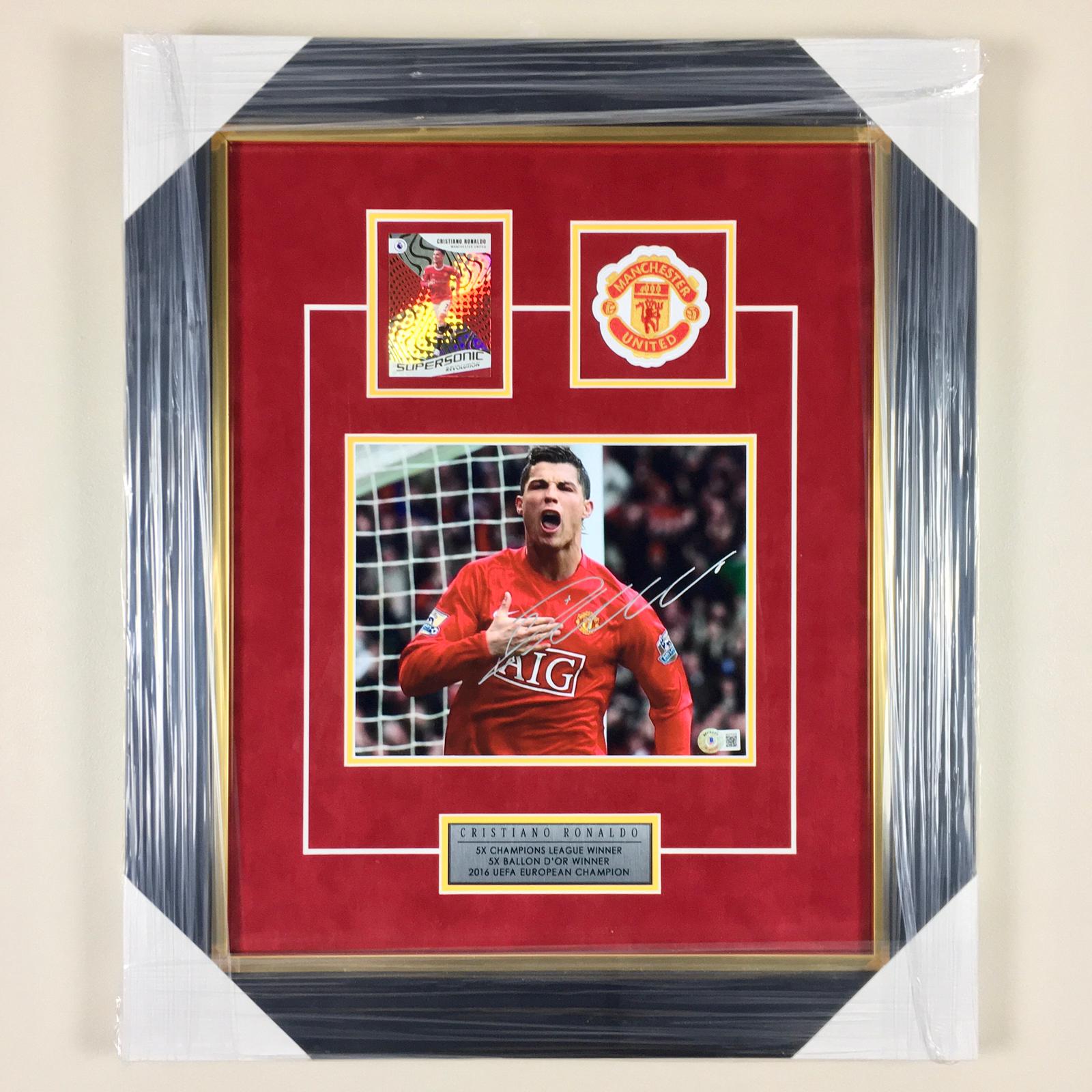 Cristiano Ronaldo Signed Photo Framed