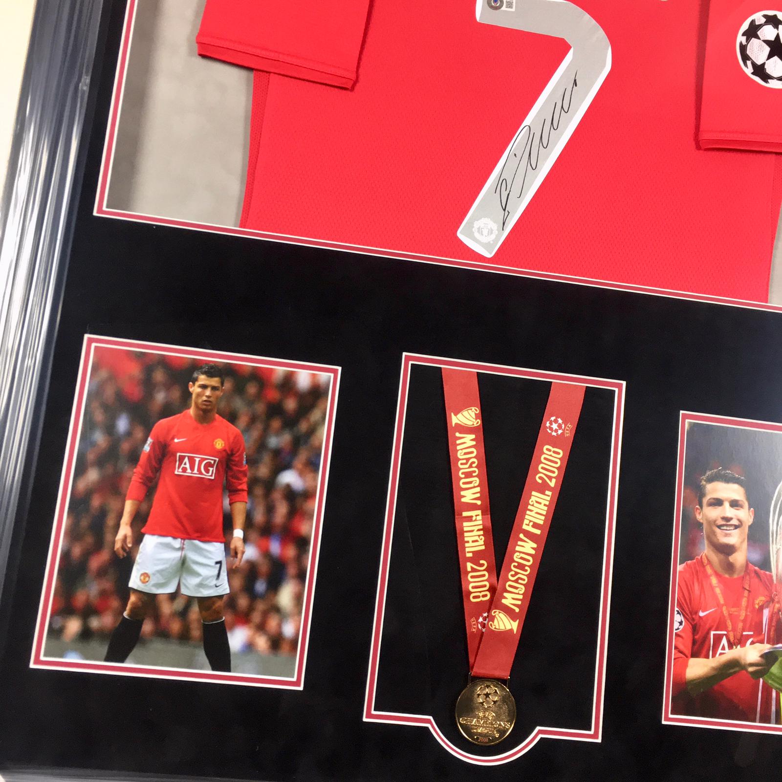 Cristiano Ronaldo Signed Jersey Framed