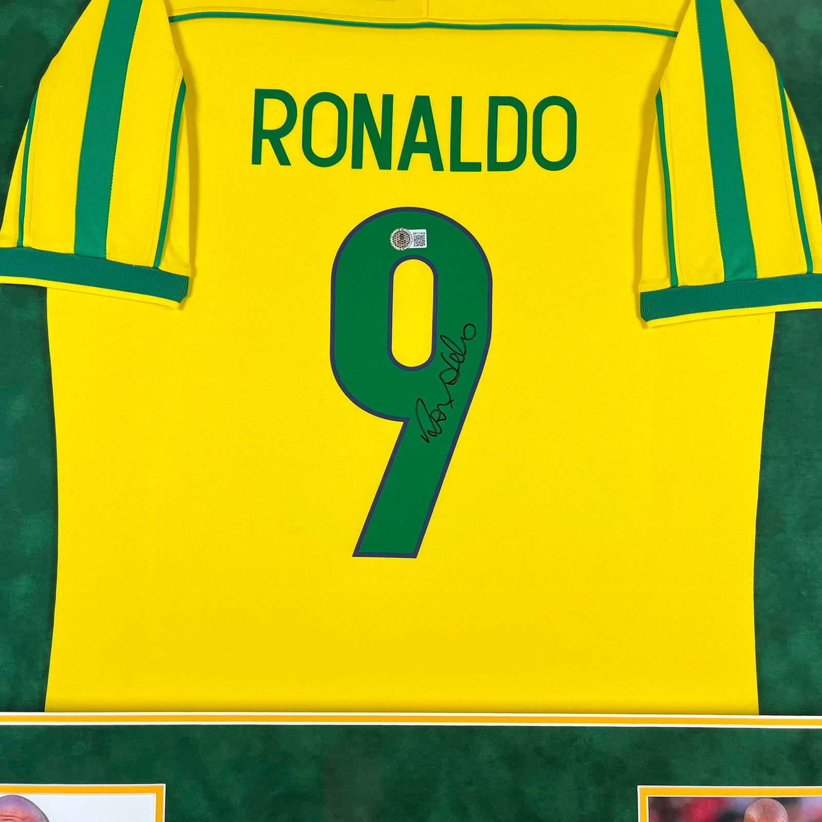 Ronaldo Nazario Signed Jersey Framed