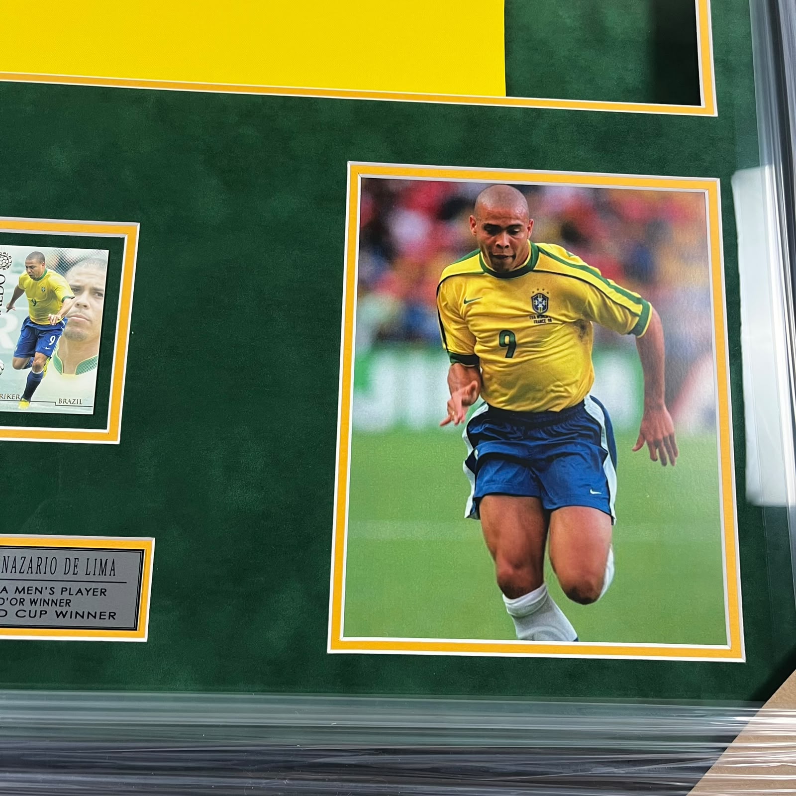 Ronaldo Nazario Signed Jersey Framed