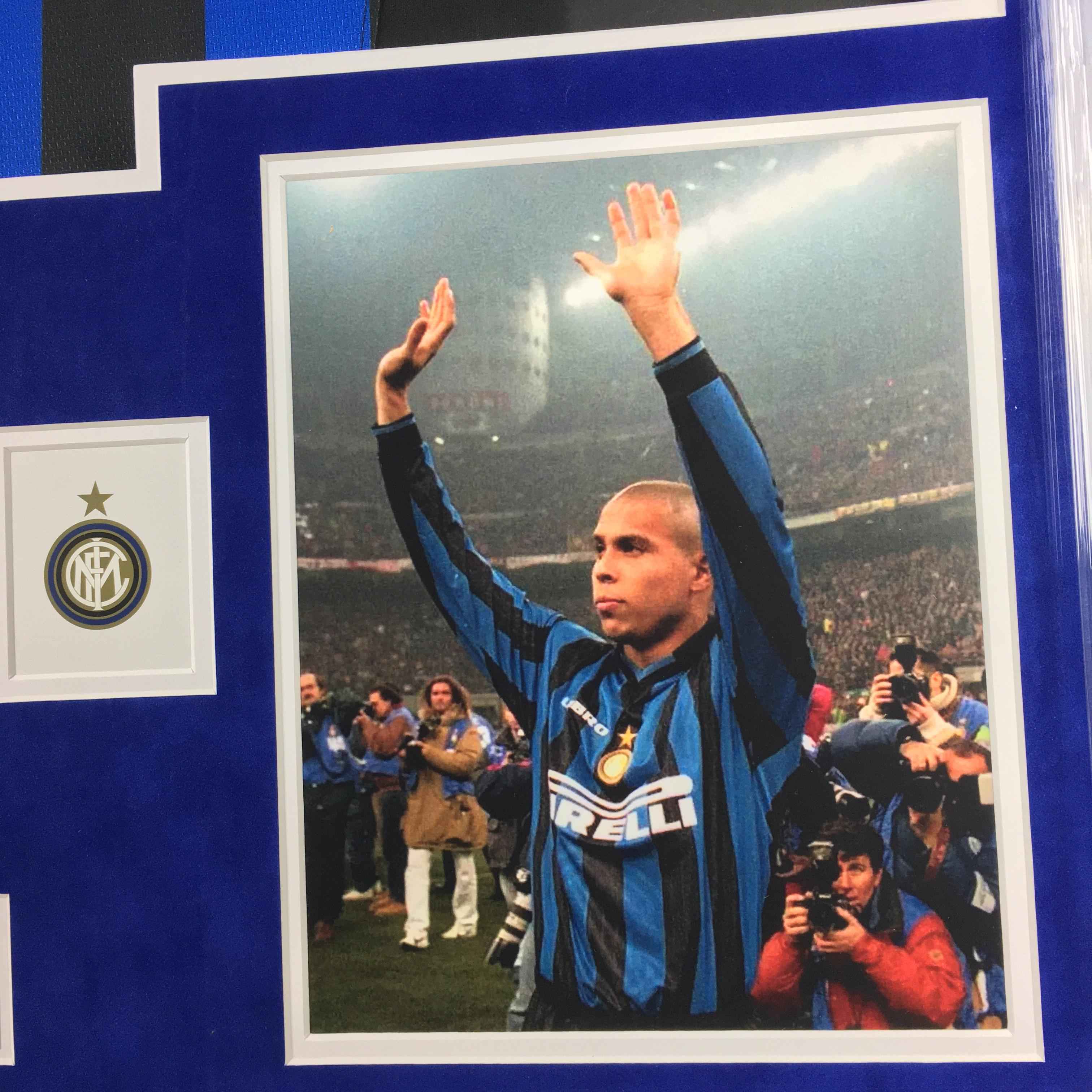 Ronaldo Nazario Signed Jersey Framed