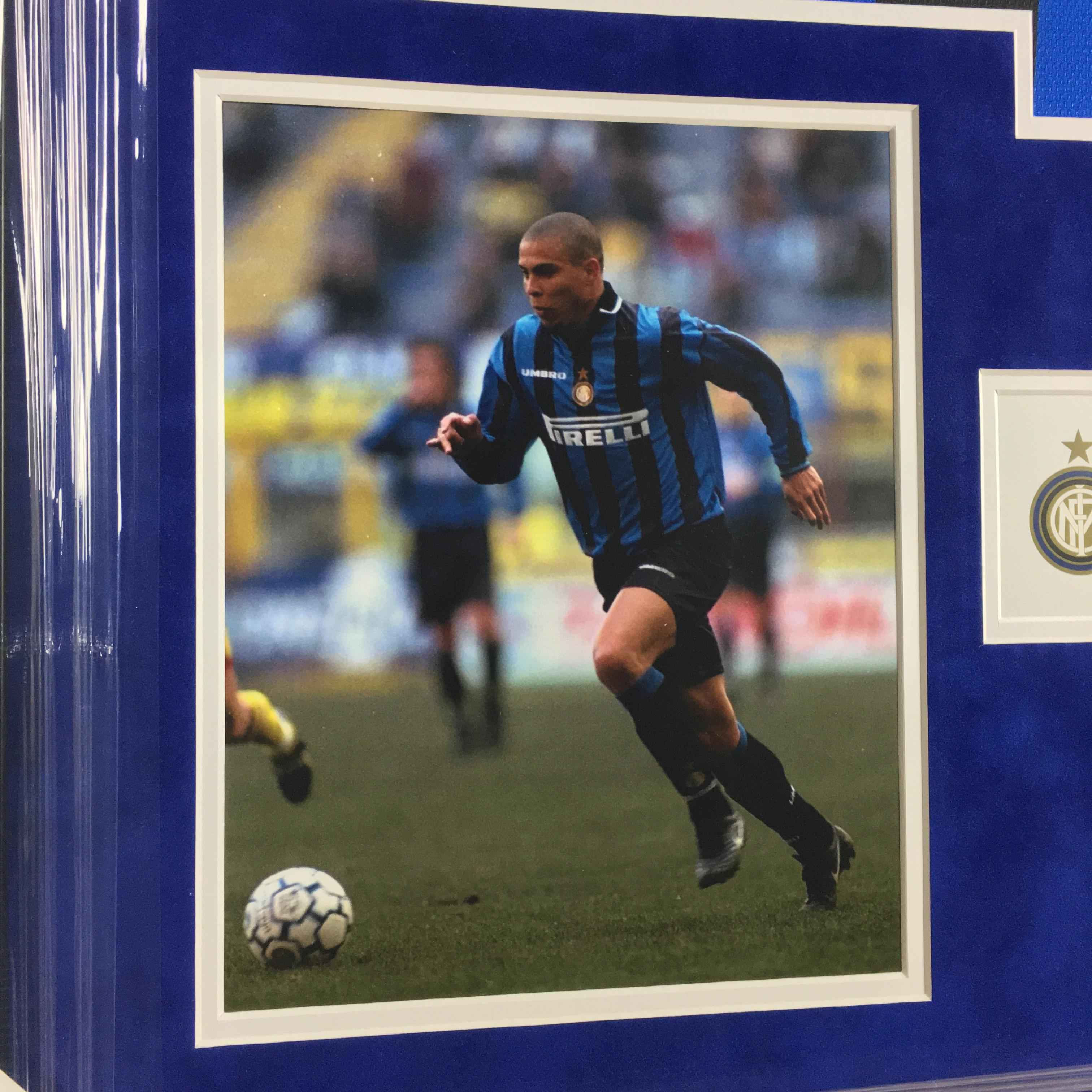 Ronaldo Nazario Signed Jersey Framed