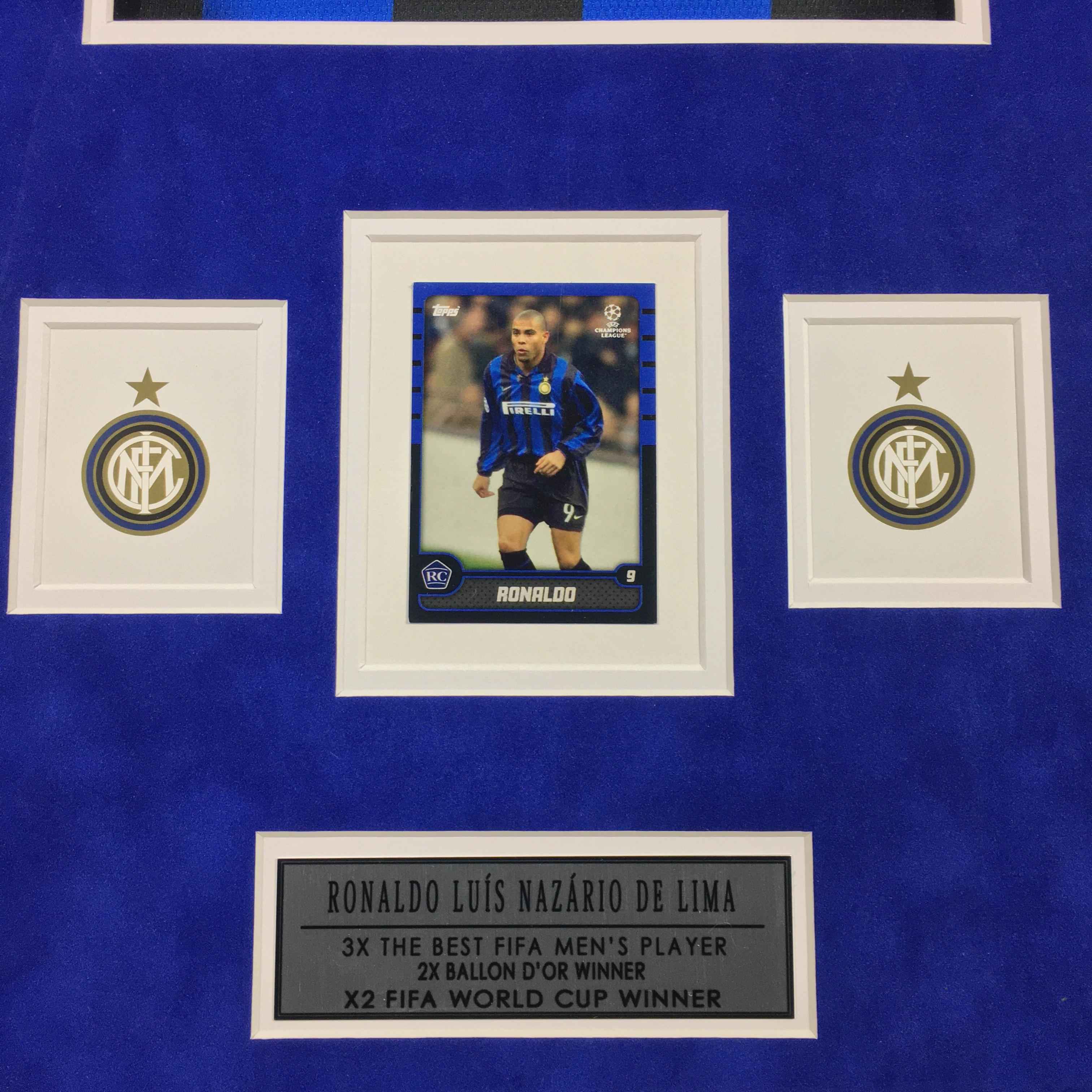 Ronaldo Nazario Signed Jersey Framed