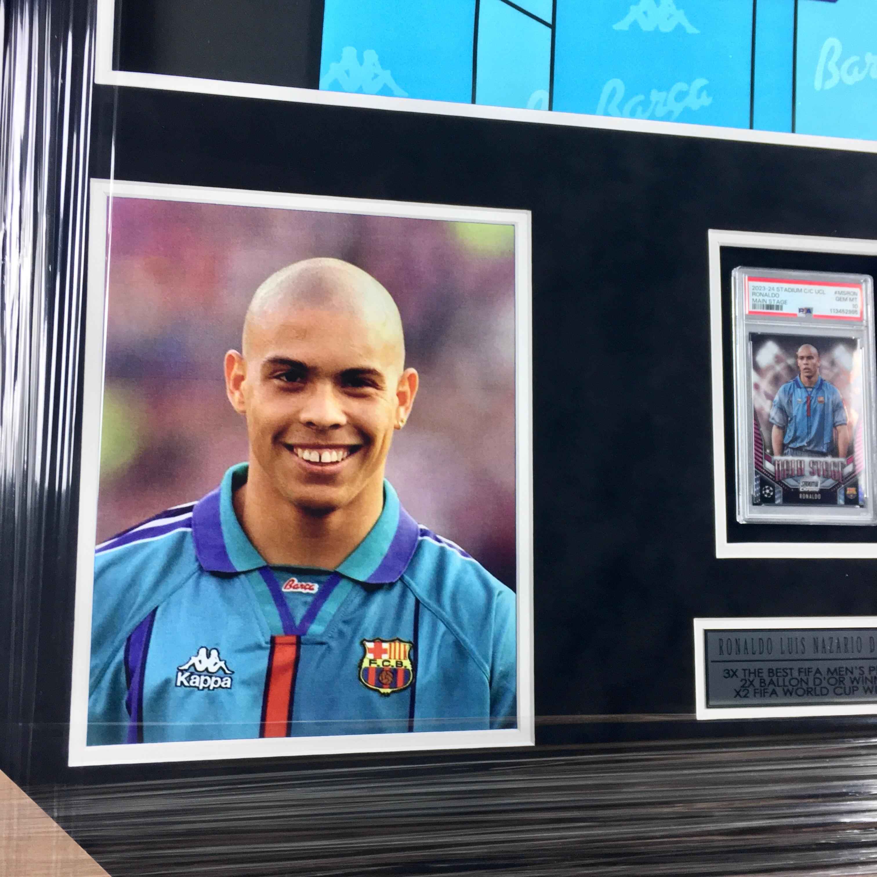 Ronaldo Nazario Signed Jersey Framed