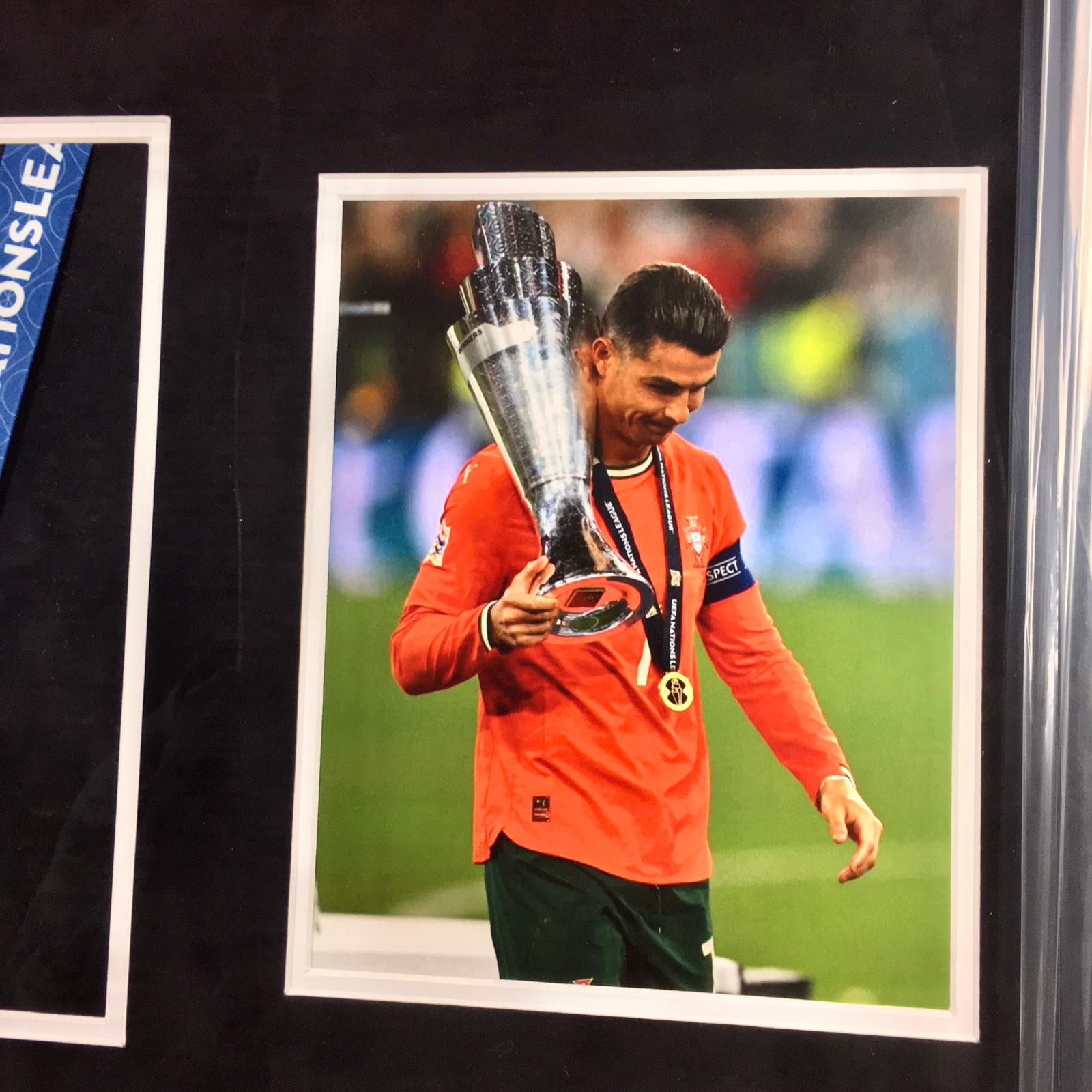 Cristiano Ronaldo Signed Jersey Framed