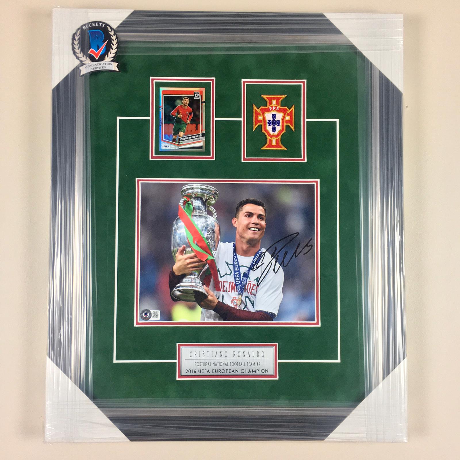 Cristiano Ronaldo Signed Photo Framed