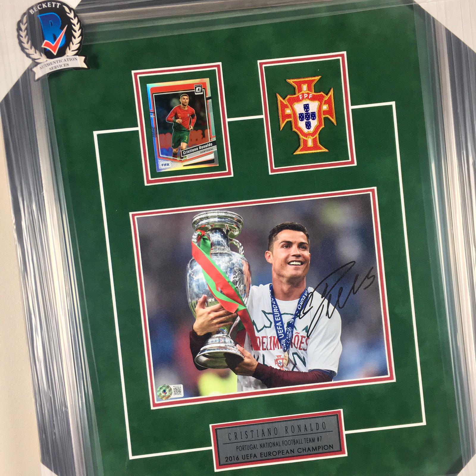 Cristiano Ronaldo Signed Photo Framed