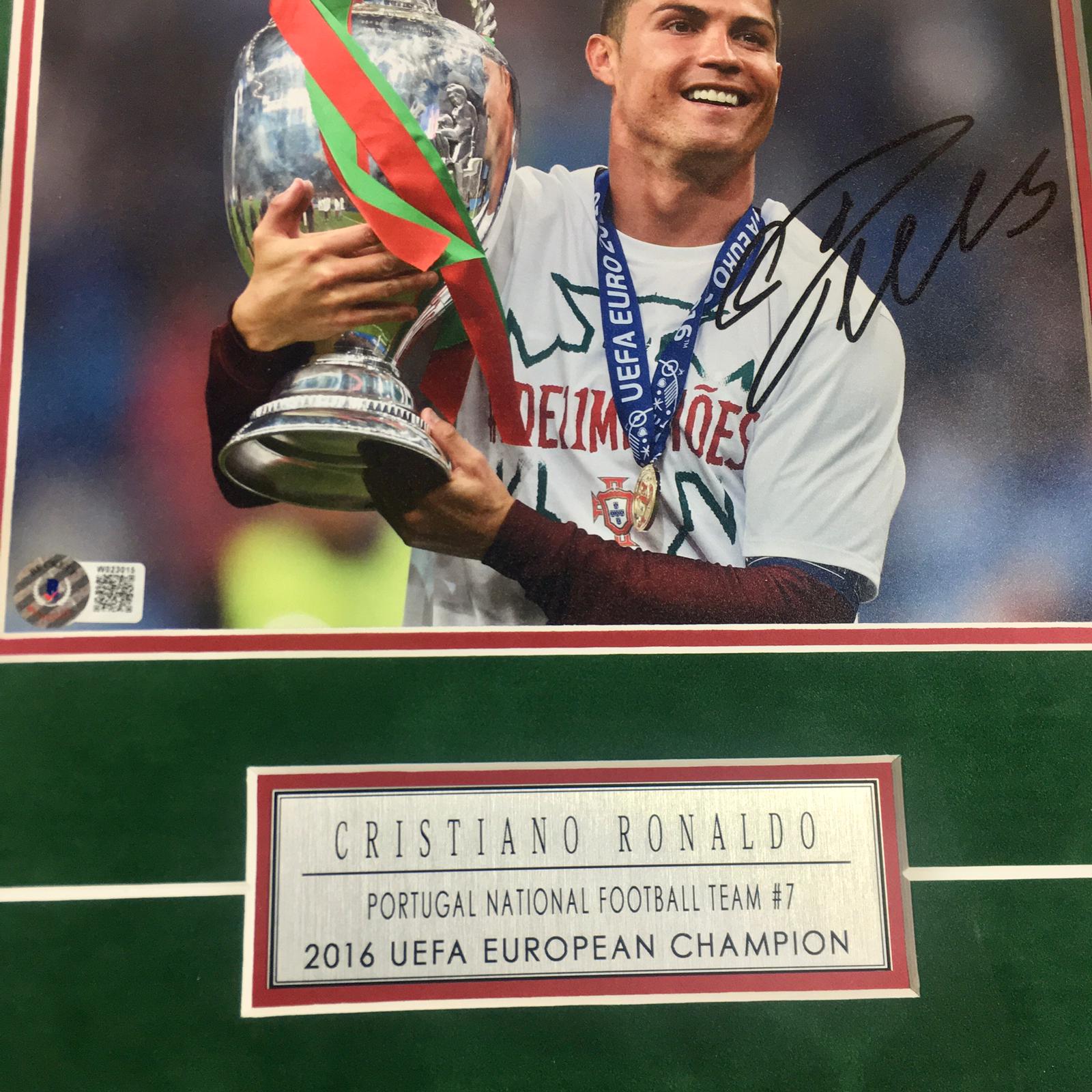 Cristiano Ronaldo Signed Photo Framed