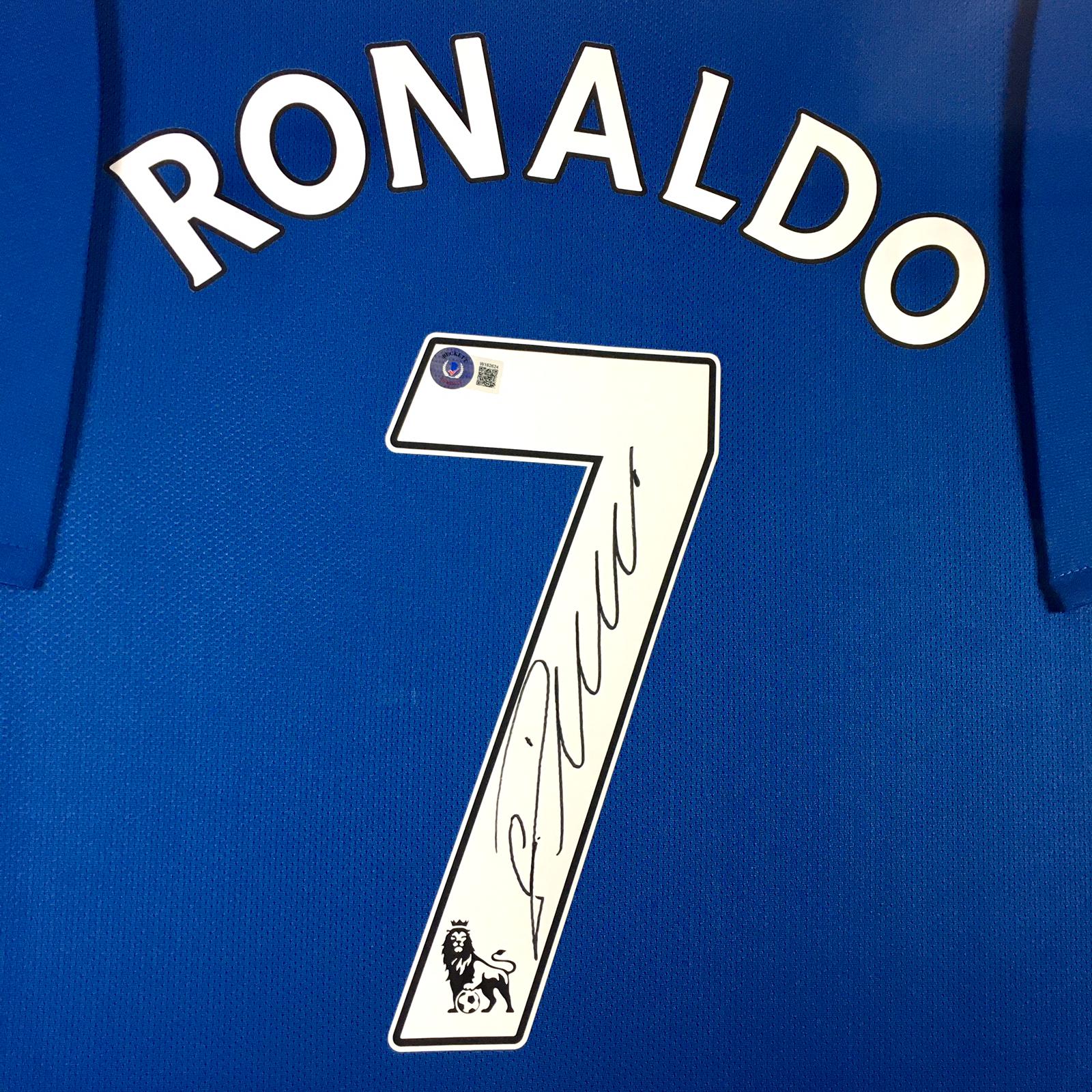 Cristiano Ronaldo Signed Jersey Framed