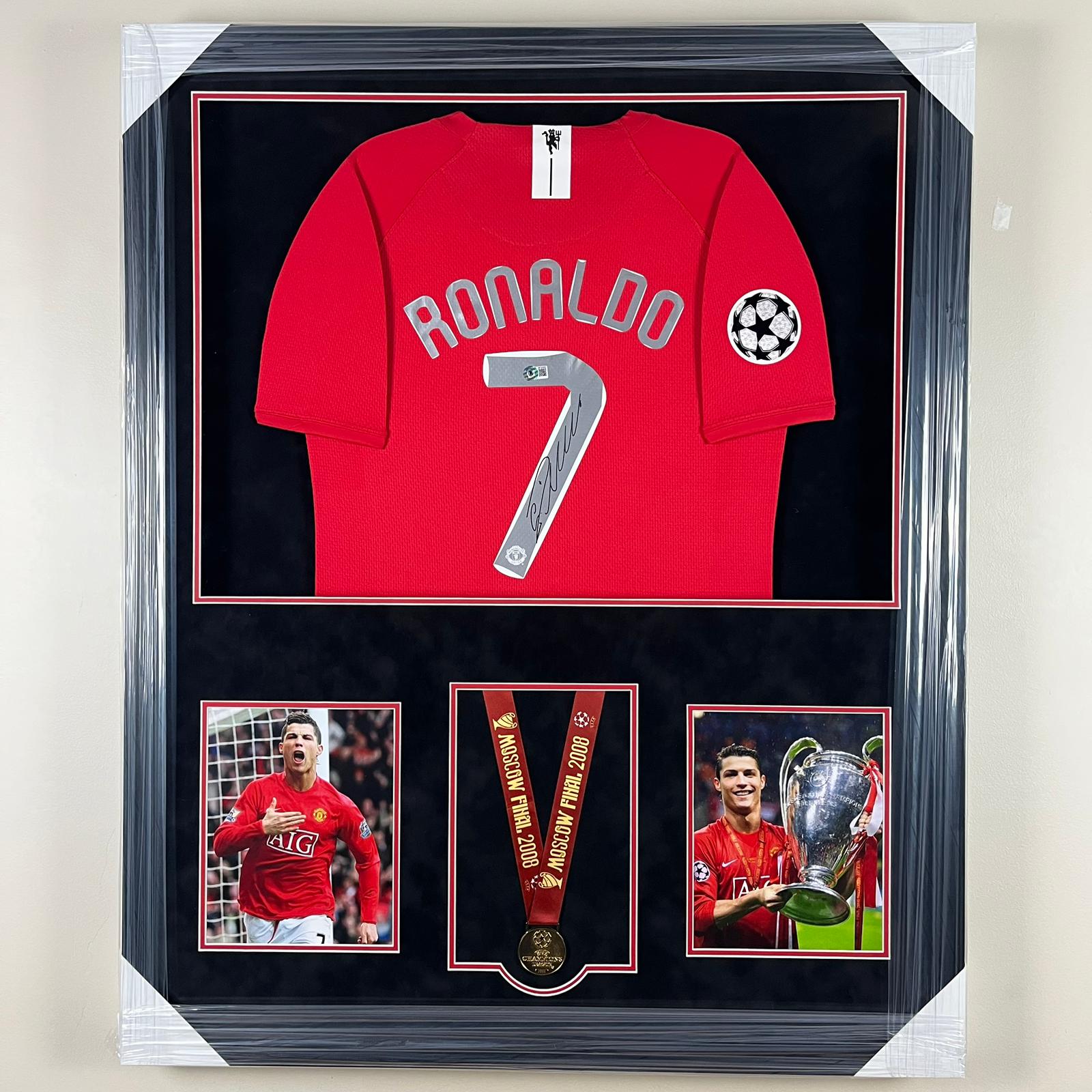 Cristiano Ronaldo Signed Jersey Framed