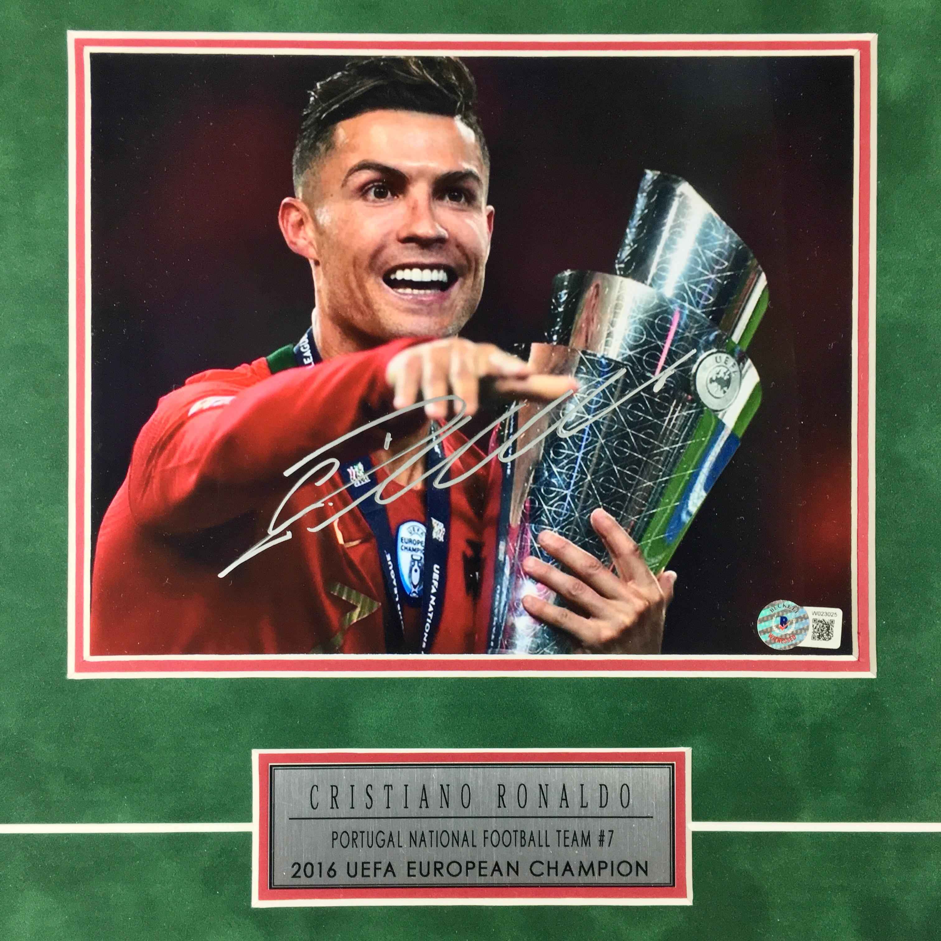 Cristiano Ronaldo Signed Photo Framed
