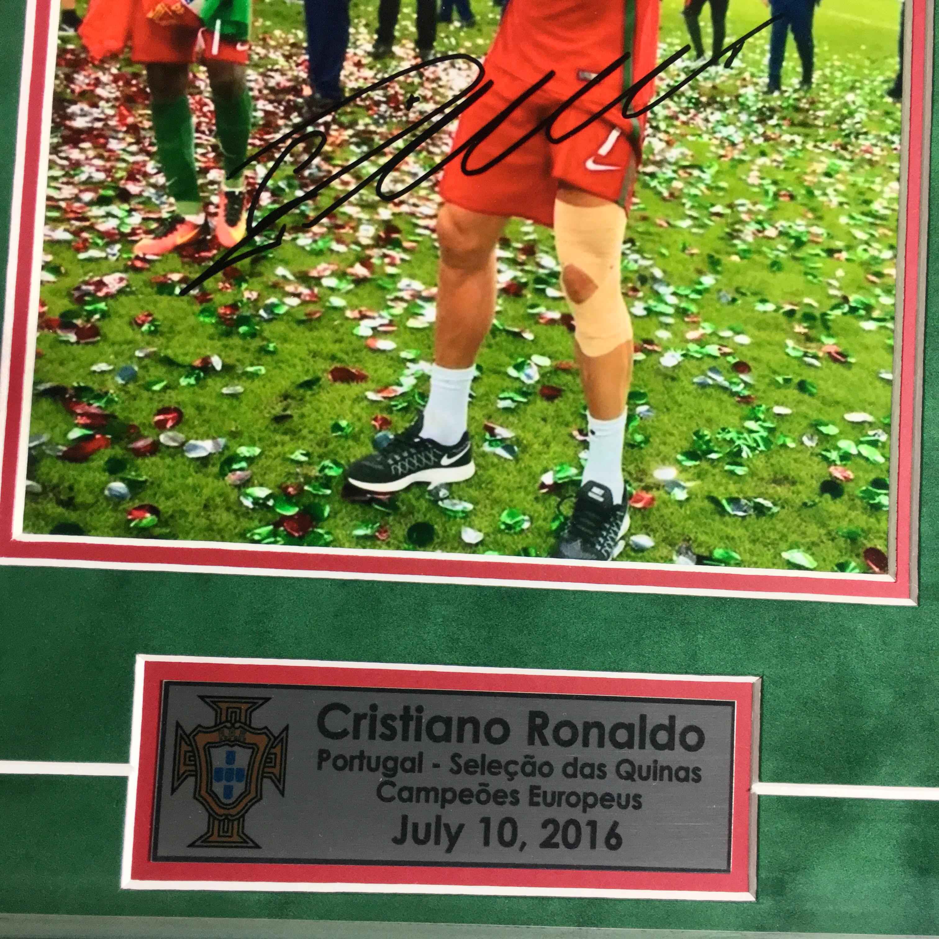 Cristiano Ronaldo Signed Photo Framed