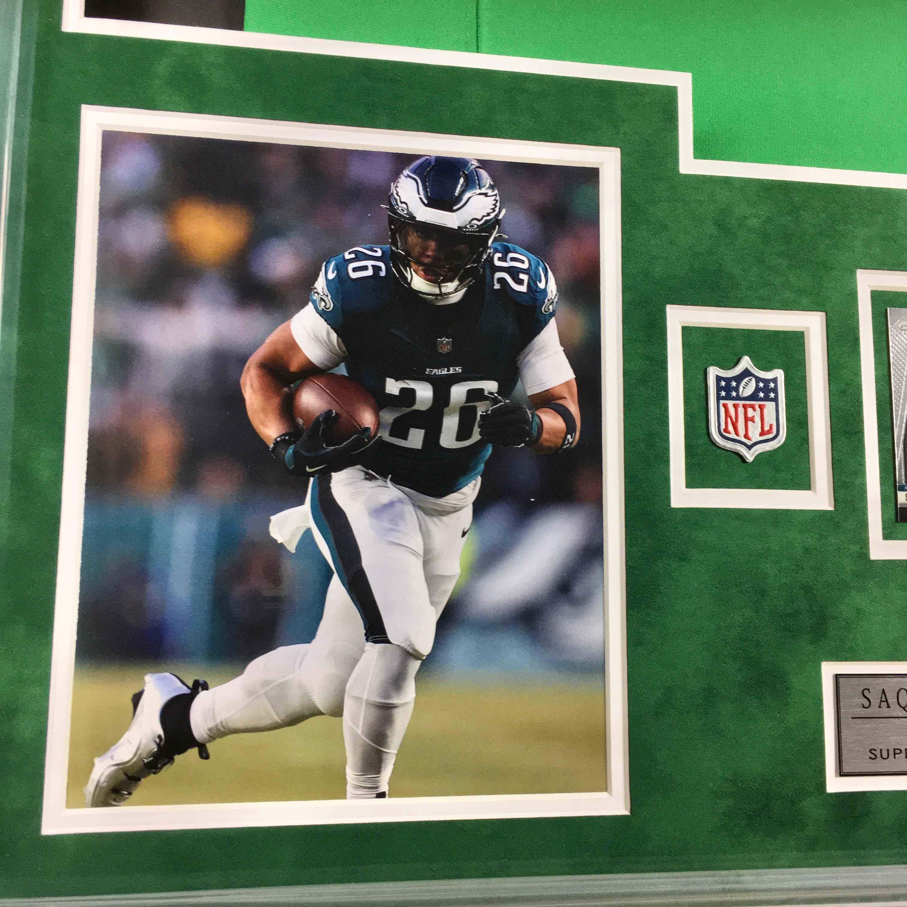 Saquon Barkley Signed Jersey Framed