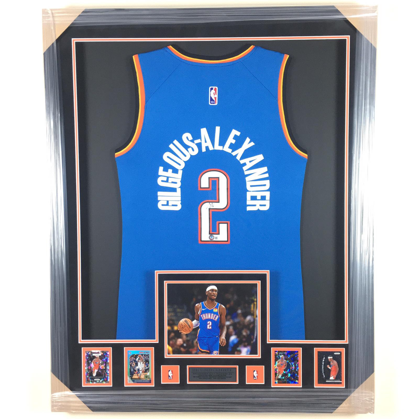 Shai Gilgeous-Alexander Signed Jersey Framed