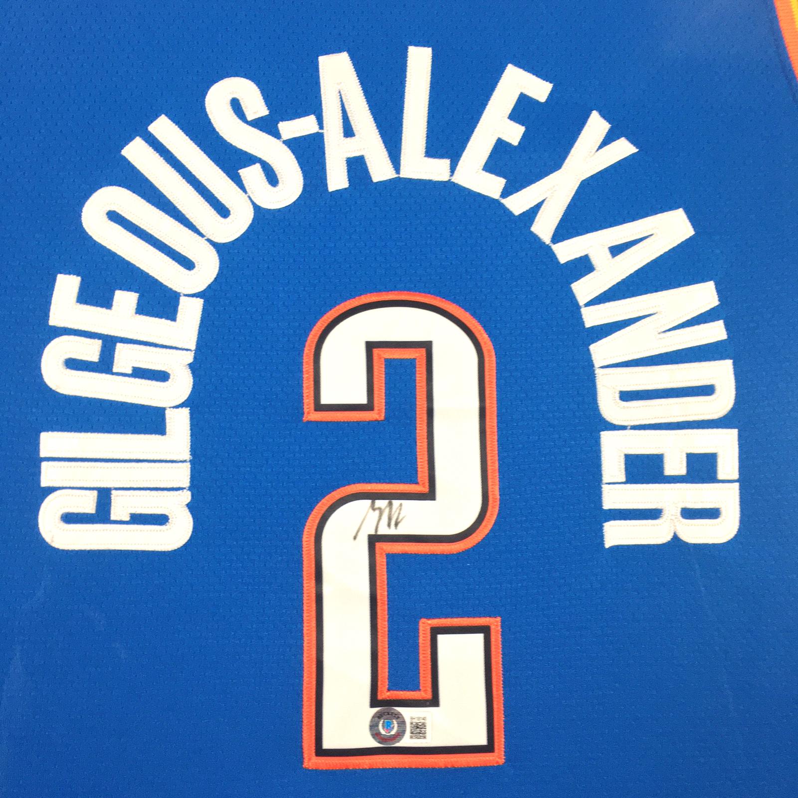Shai Gilgeous-Alexander Signed Jersey Framed