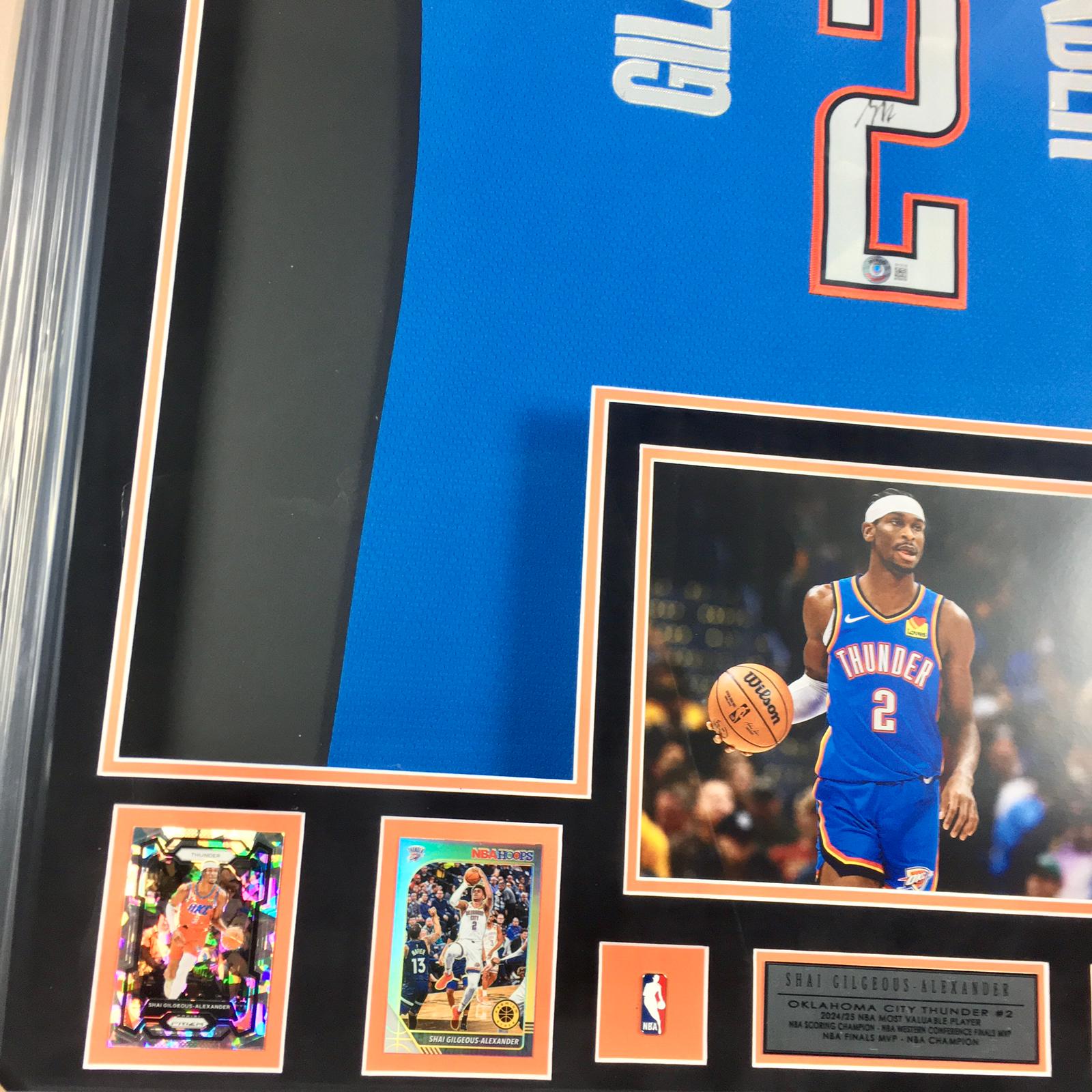 Shai Gilgeous-Alexander Signed Jersey Framed