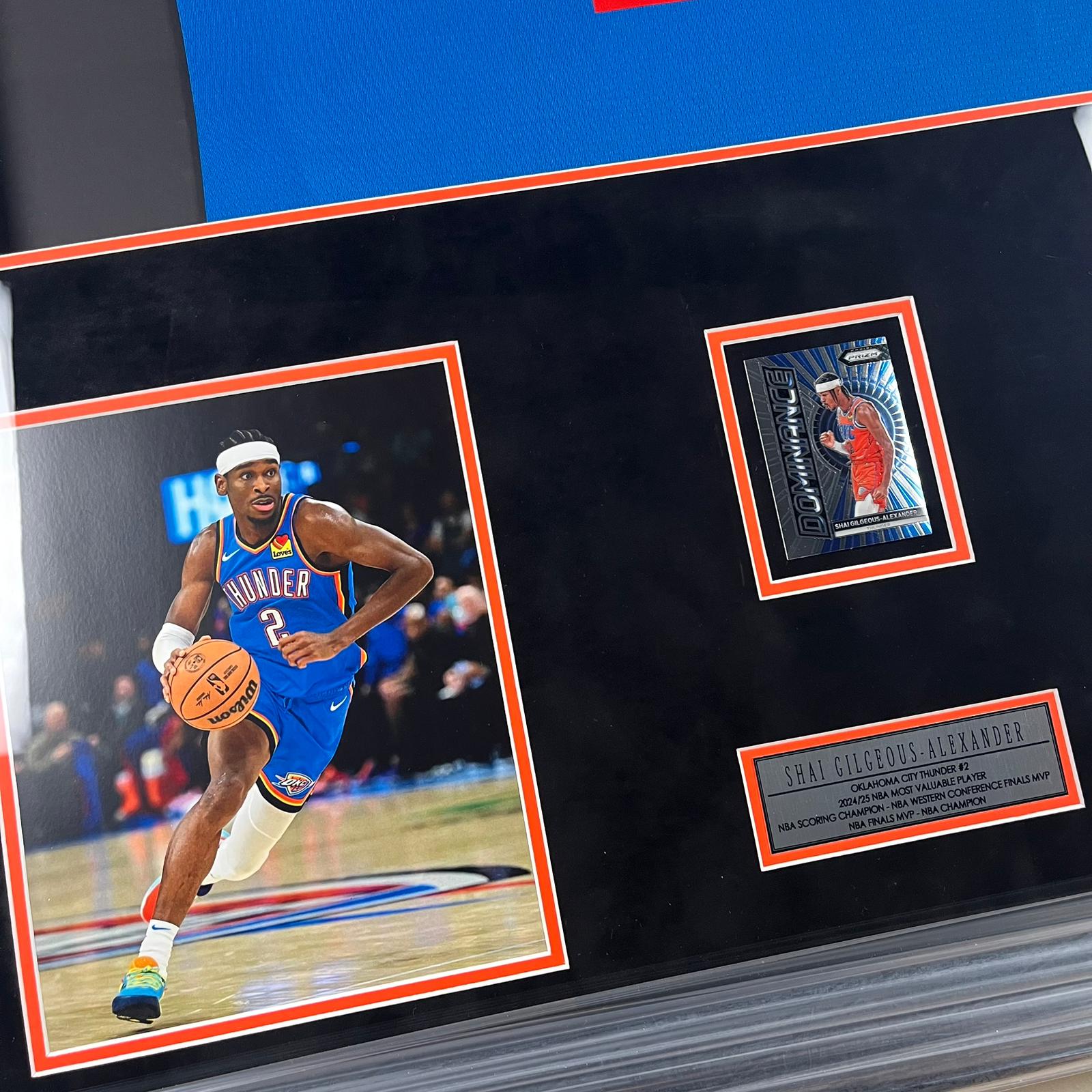 Shai Gilgeous-Alexander Signed Jersey Framed