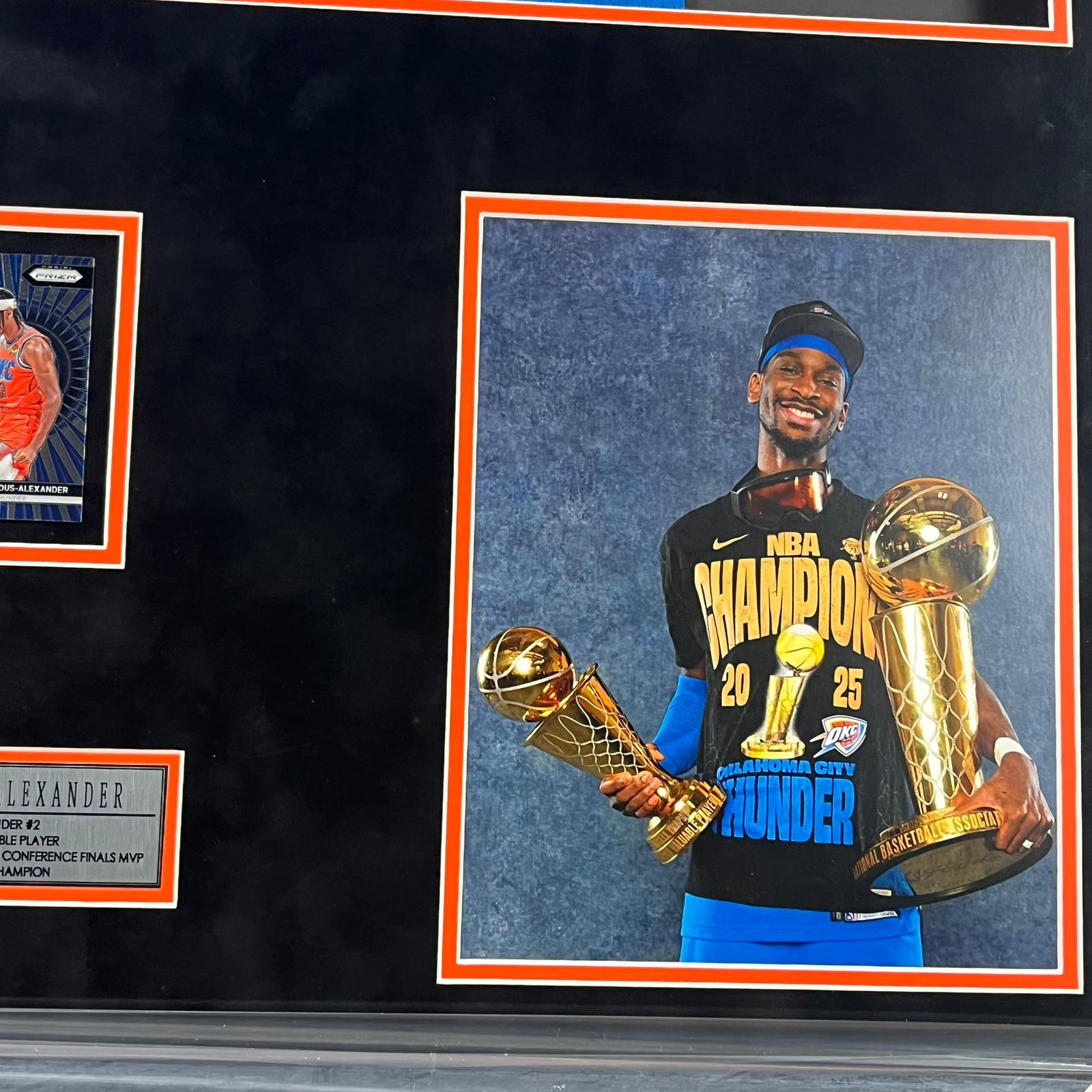 Shai Gilgeous-Alexander Signed Jersey Framed