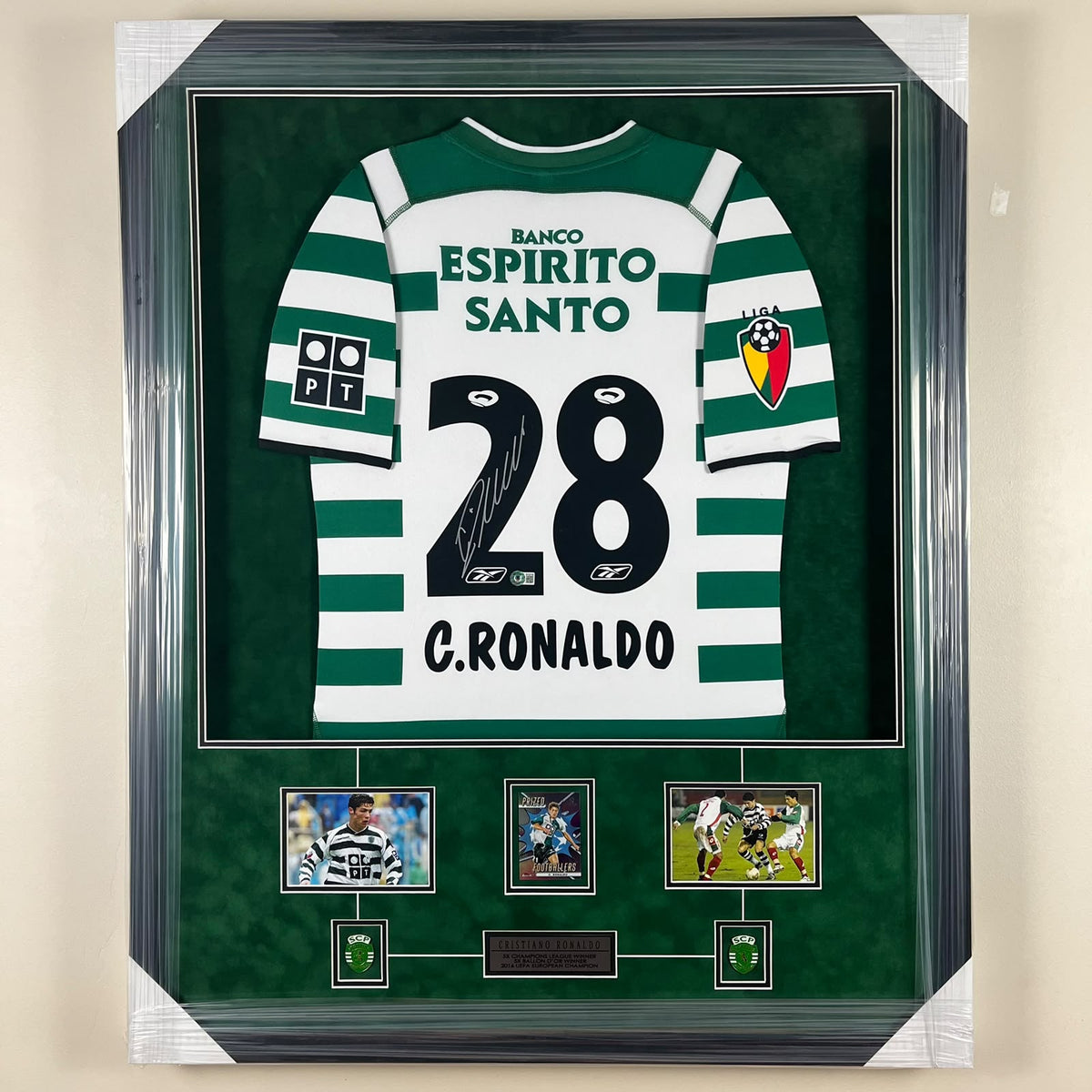 Cristiano Ronaldo Signed Jersey Framed