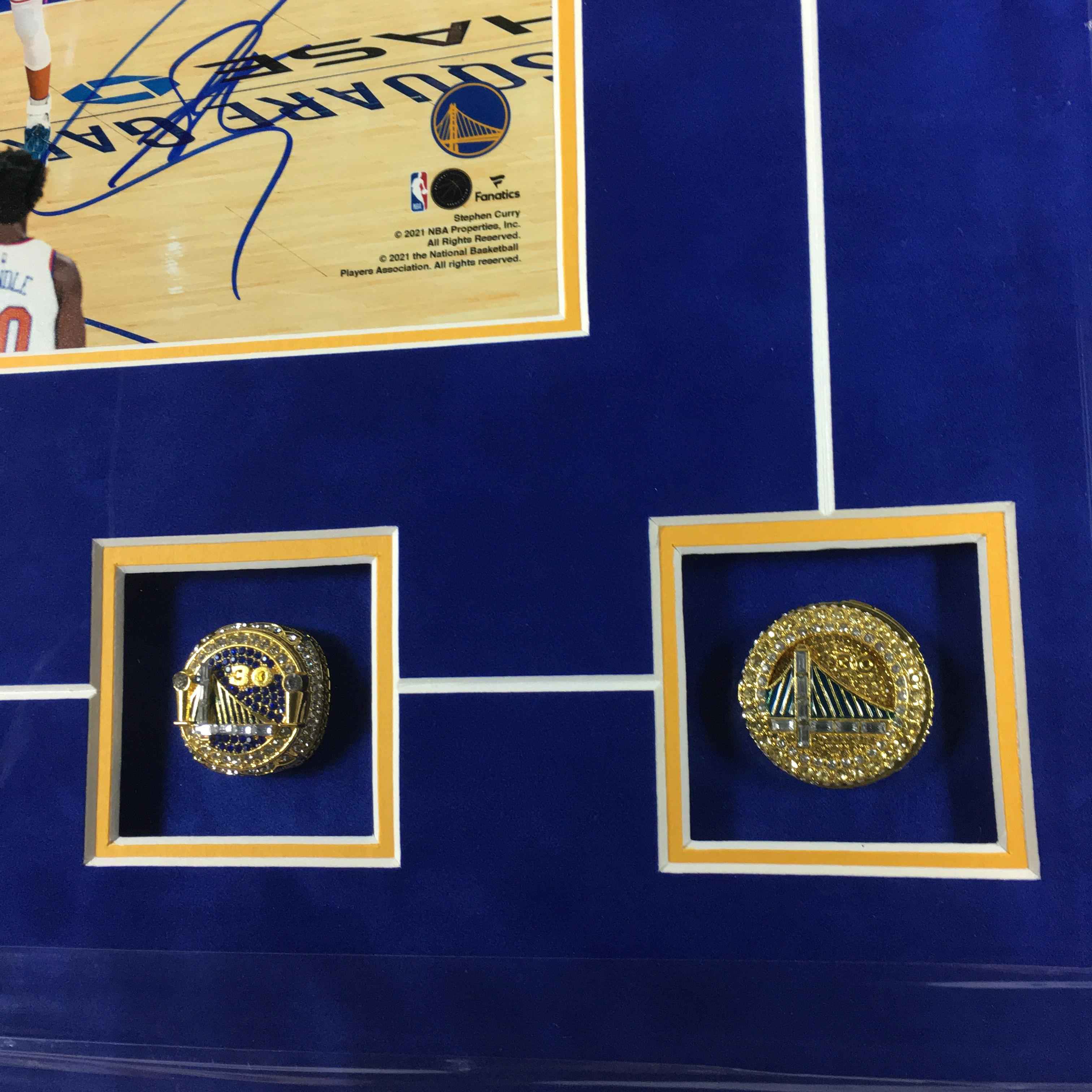 Stephen Curry Signed Photo Framed