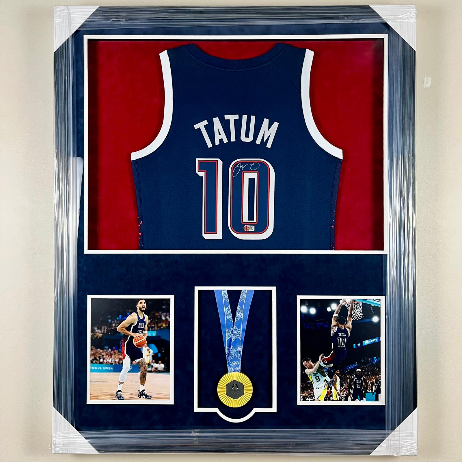 Jayson Tatum Signed Jersey Framed