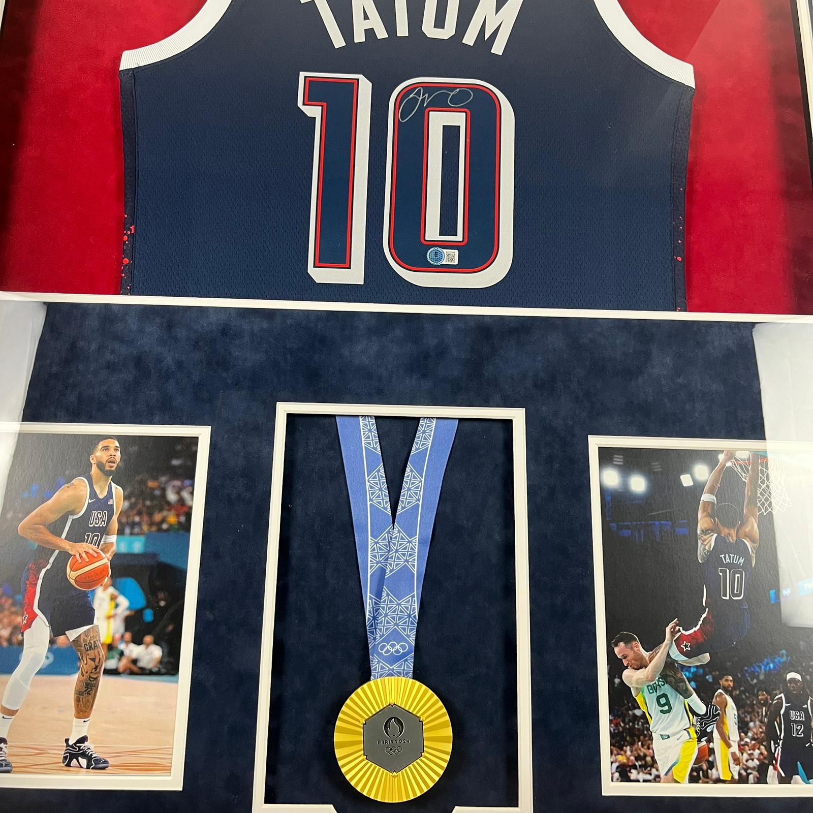 Jayson Tatum Signed Jersey Framed