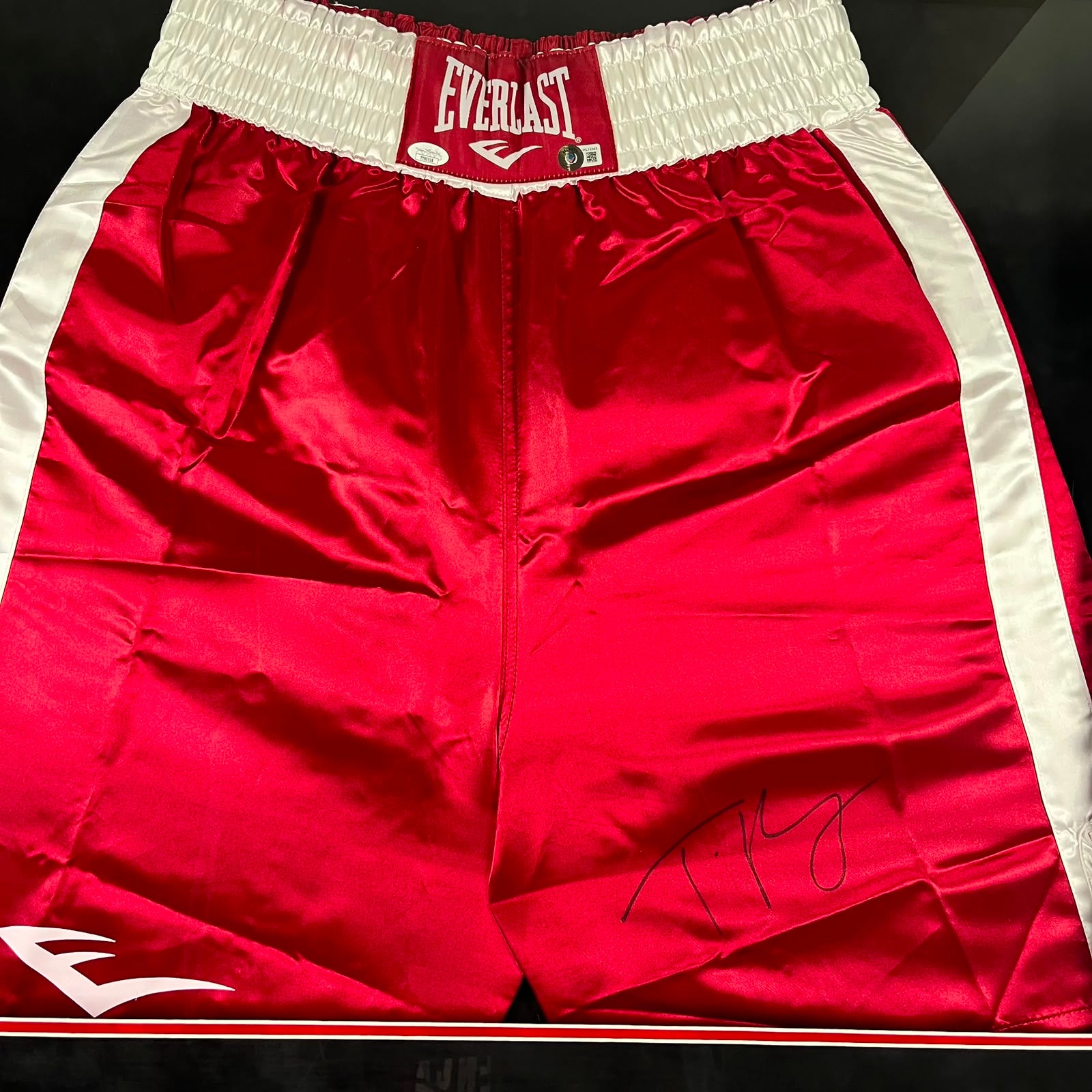 Tyson Fury Signed Trunks Framed