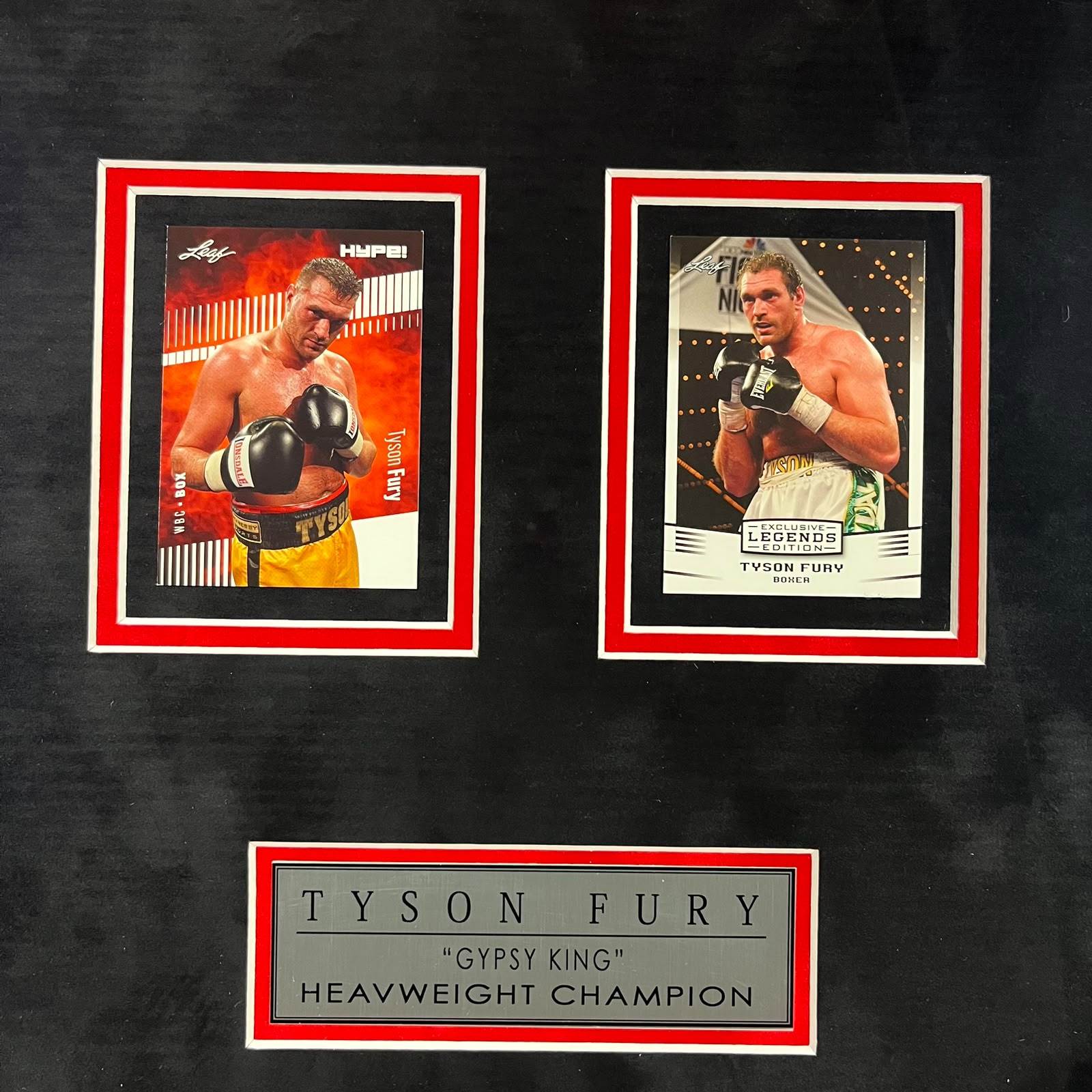 Tyson Fury Signed Trunks Framed