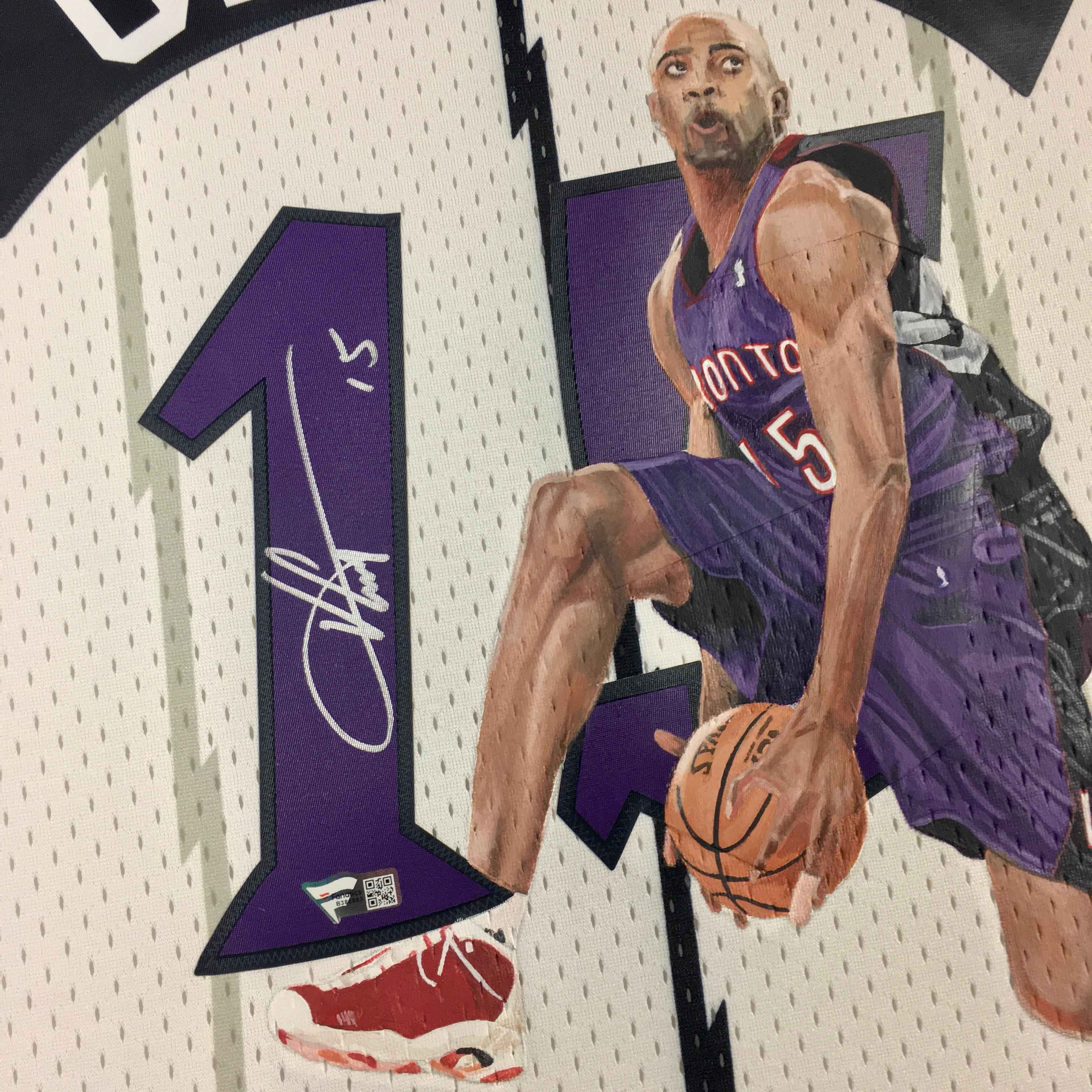 Vince Carter Signed Jersey Framed