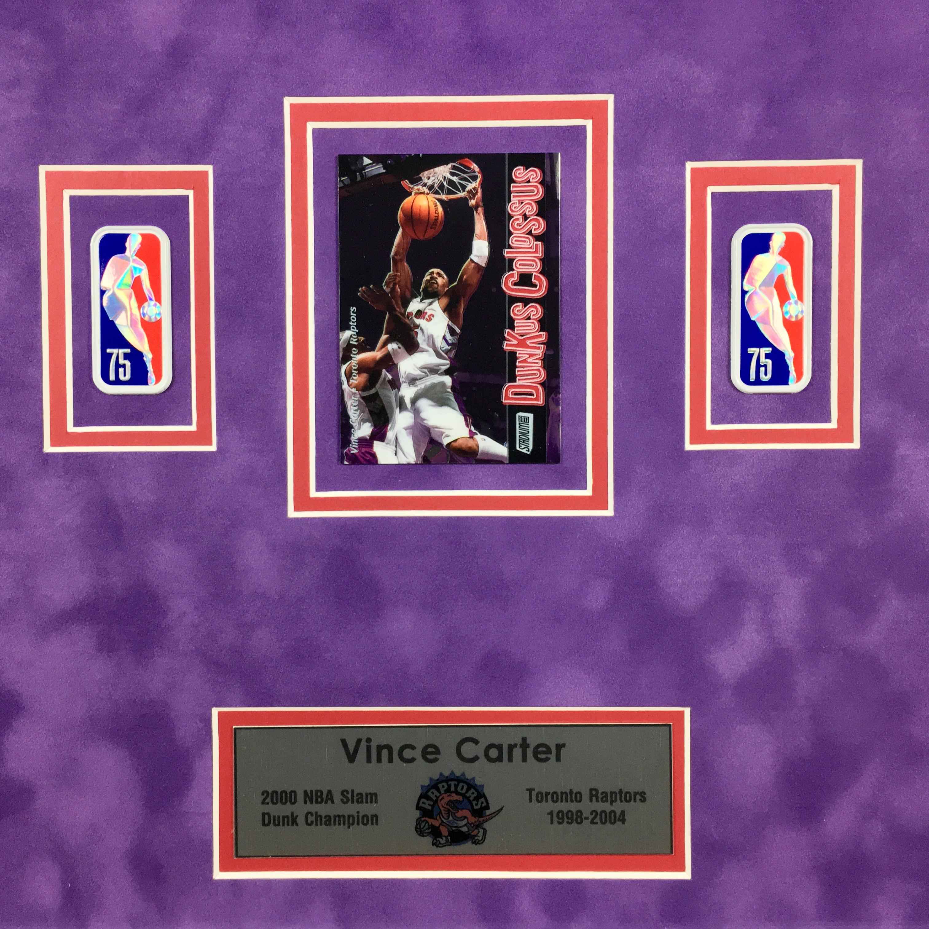 Vince Carter Signed Jersey Framed