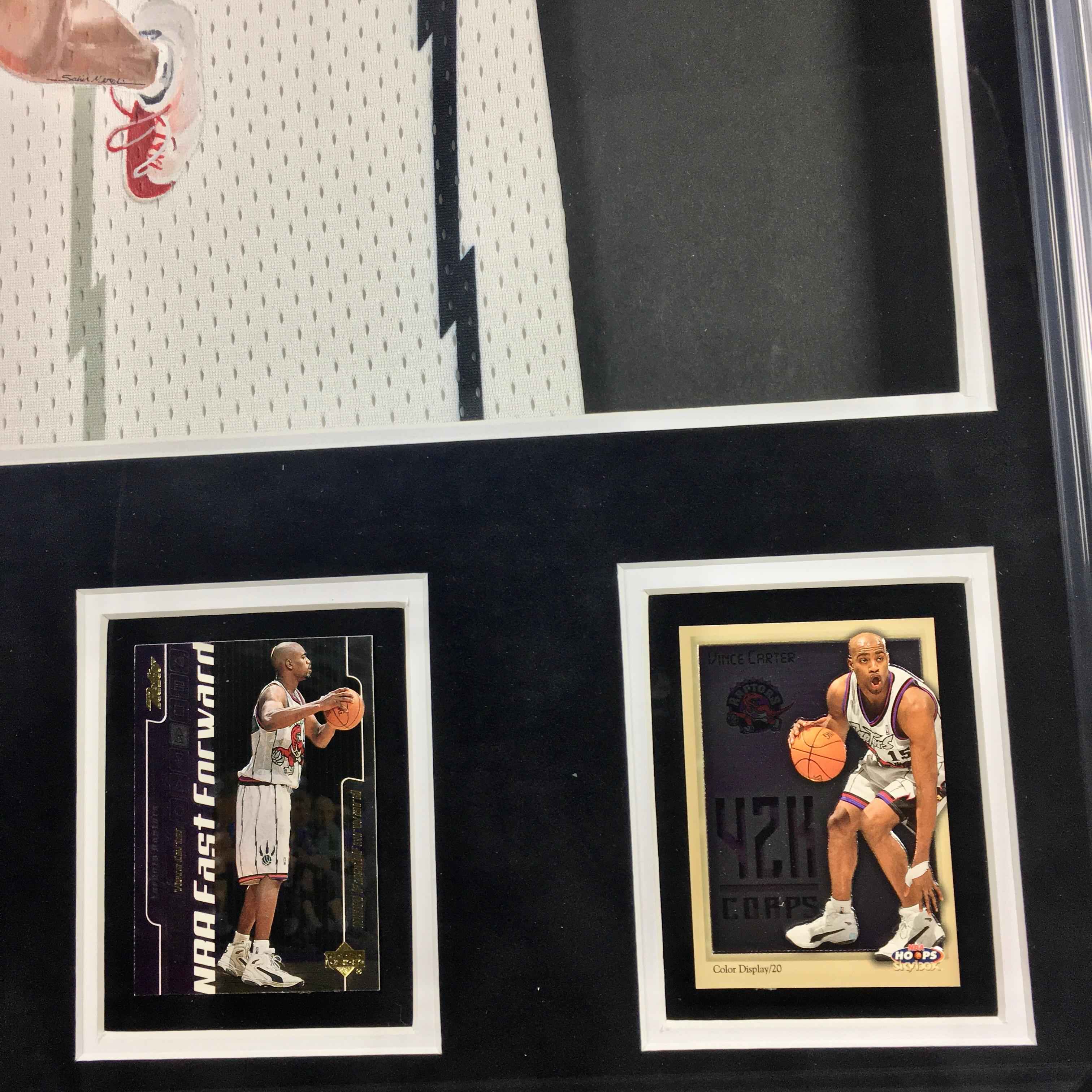 Vince Carter Signed Jersey Framed