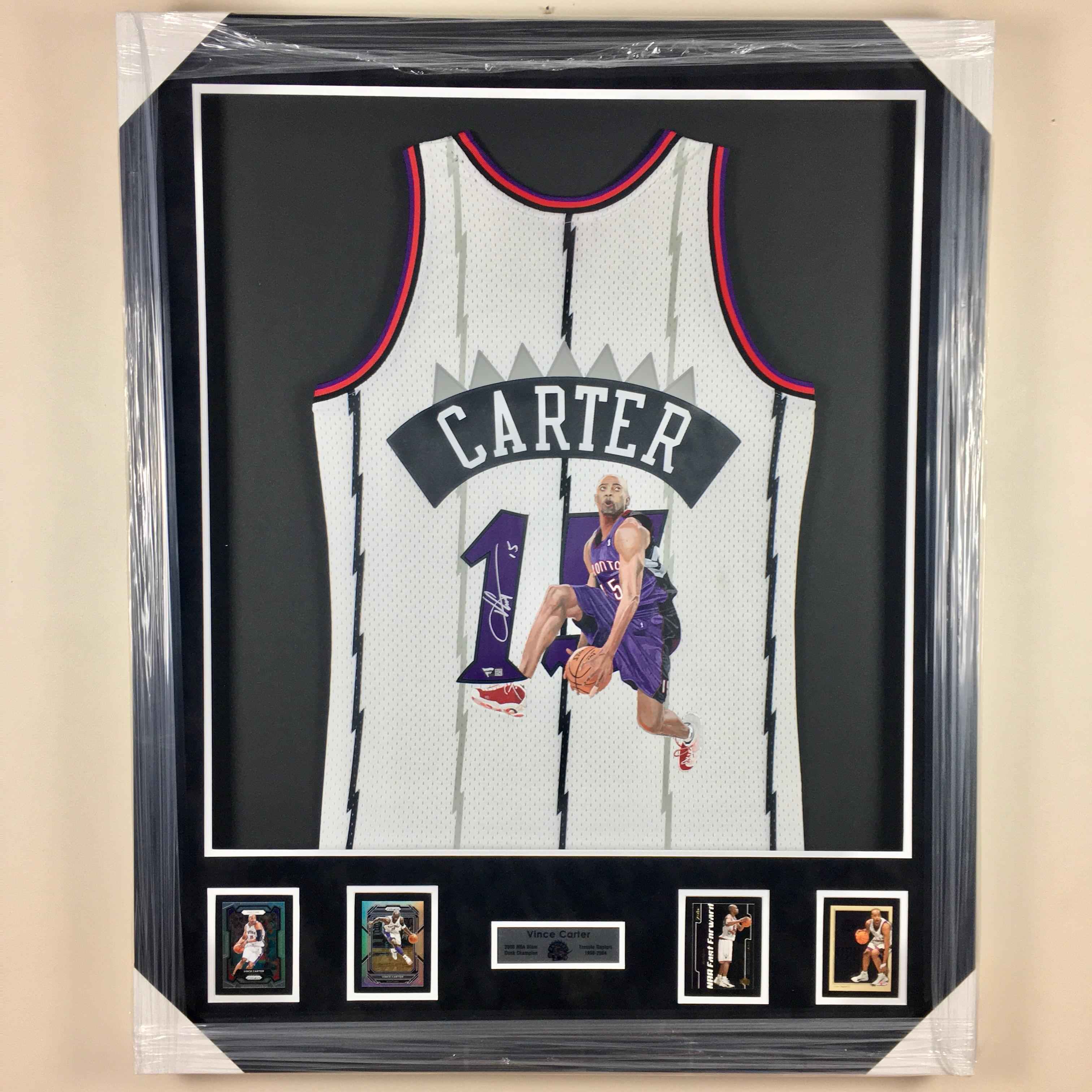 Vince Carter Signed Jersey Framed
