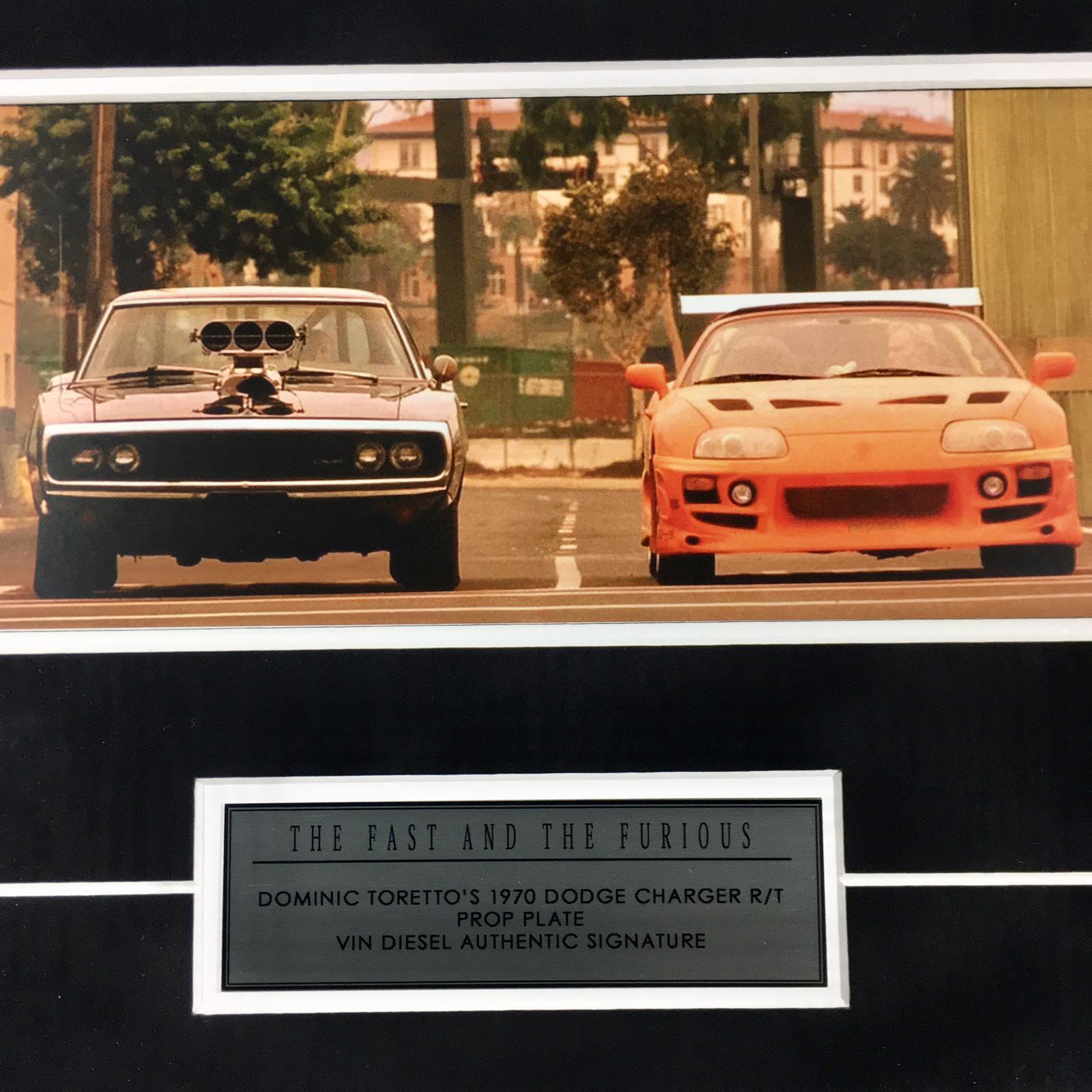 Vin Diesel Signed Photo Framed